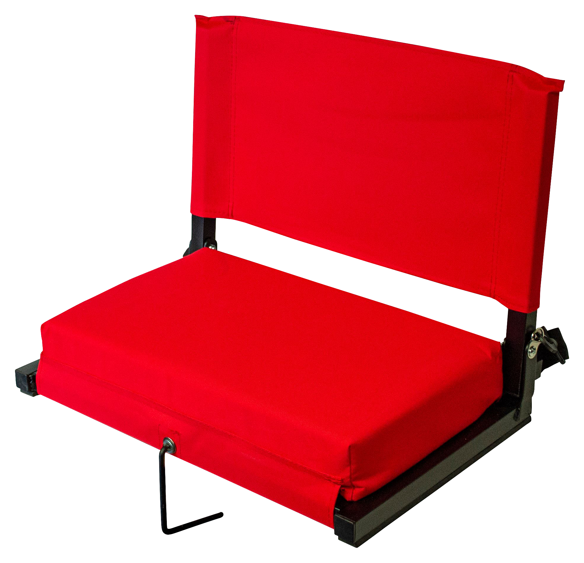 Outdoor Leisure Products Folding Stadium Seat - Red - L