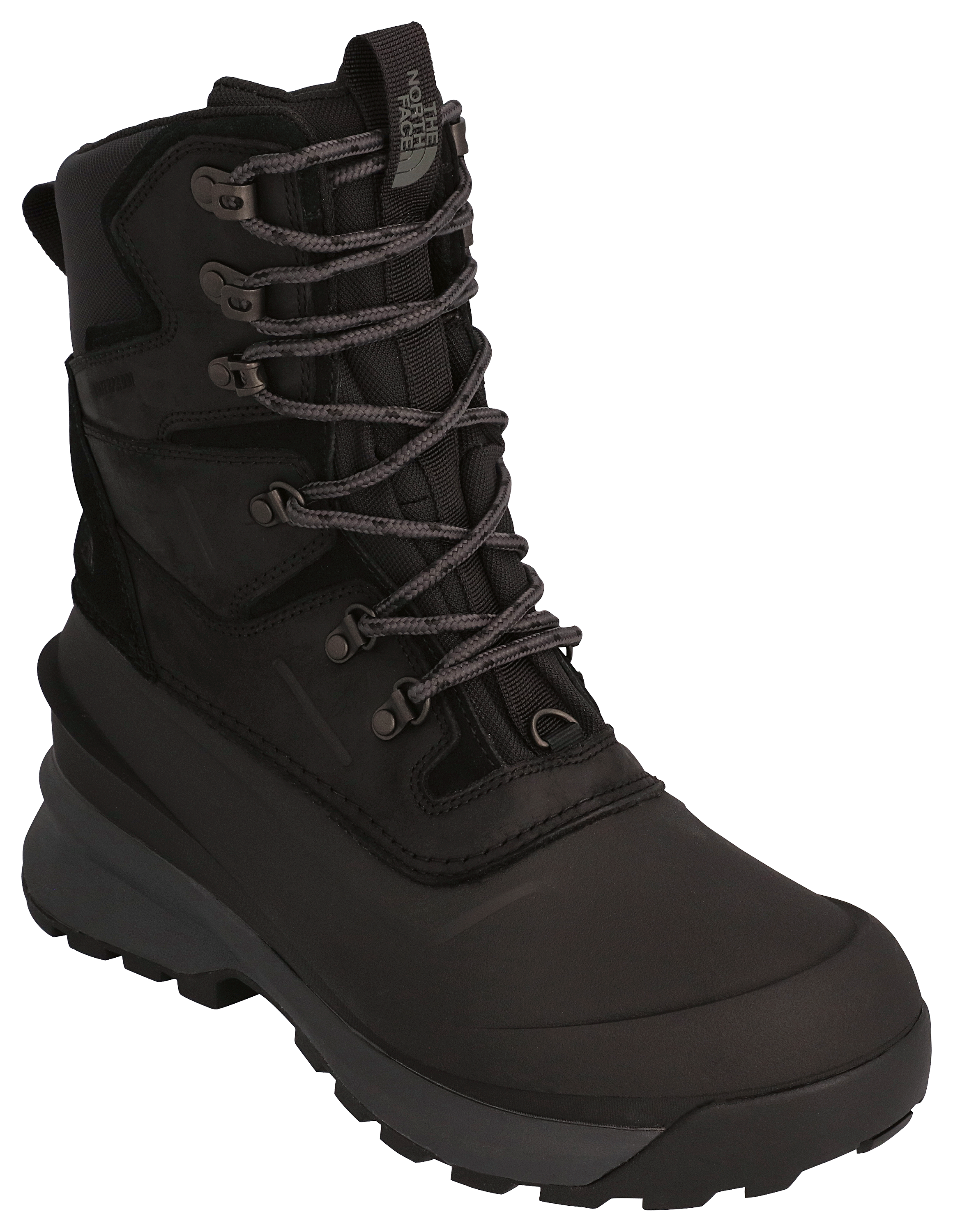 Image of The North Face Chilkat V 400 Insulated Waterproof Pac Boots for Men - TNF Black/Asphalt Grey - 9M