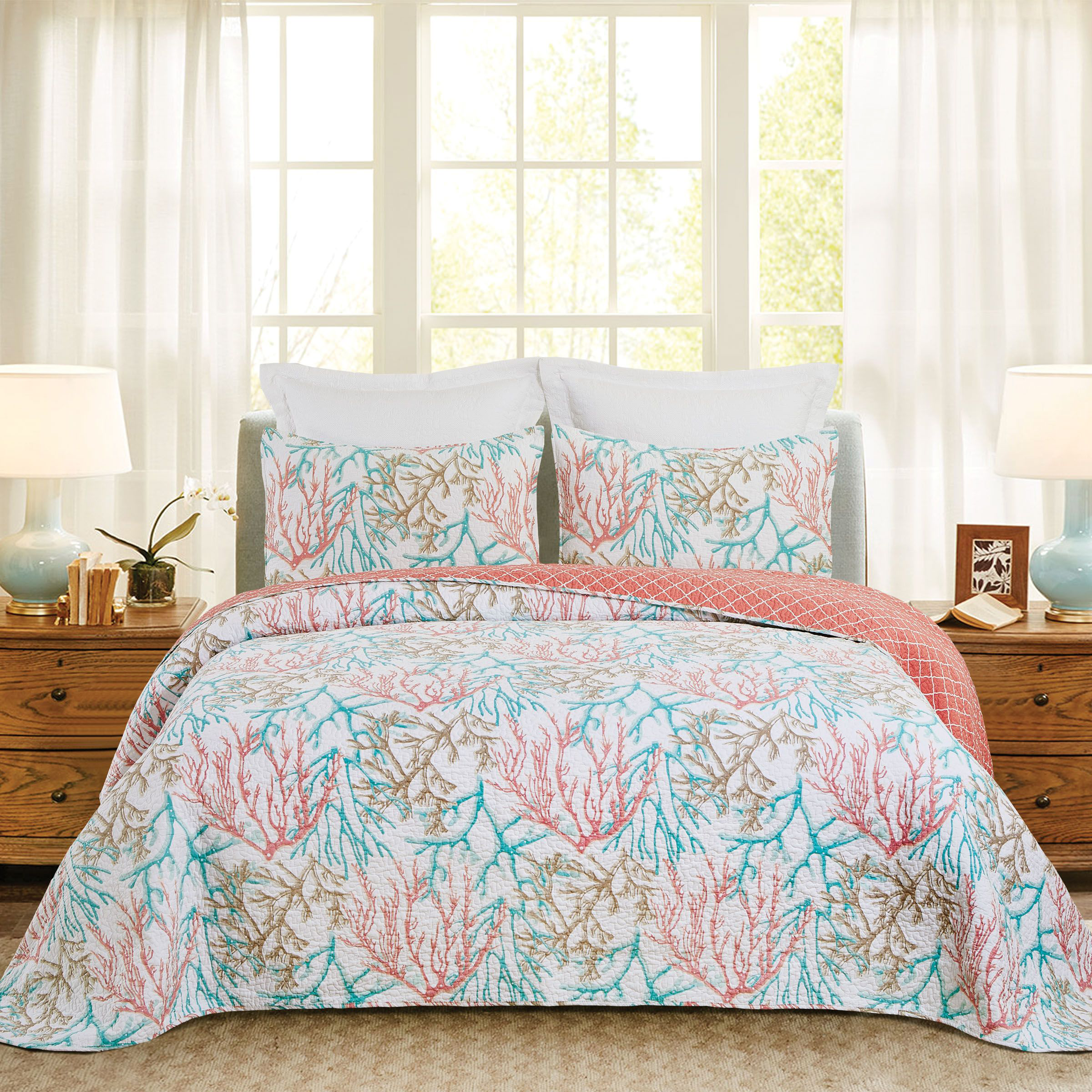 Image of C&ampF Home Oceanaire Seafoam Bedspread - Twin