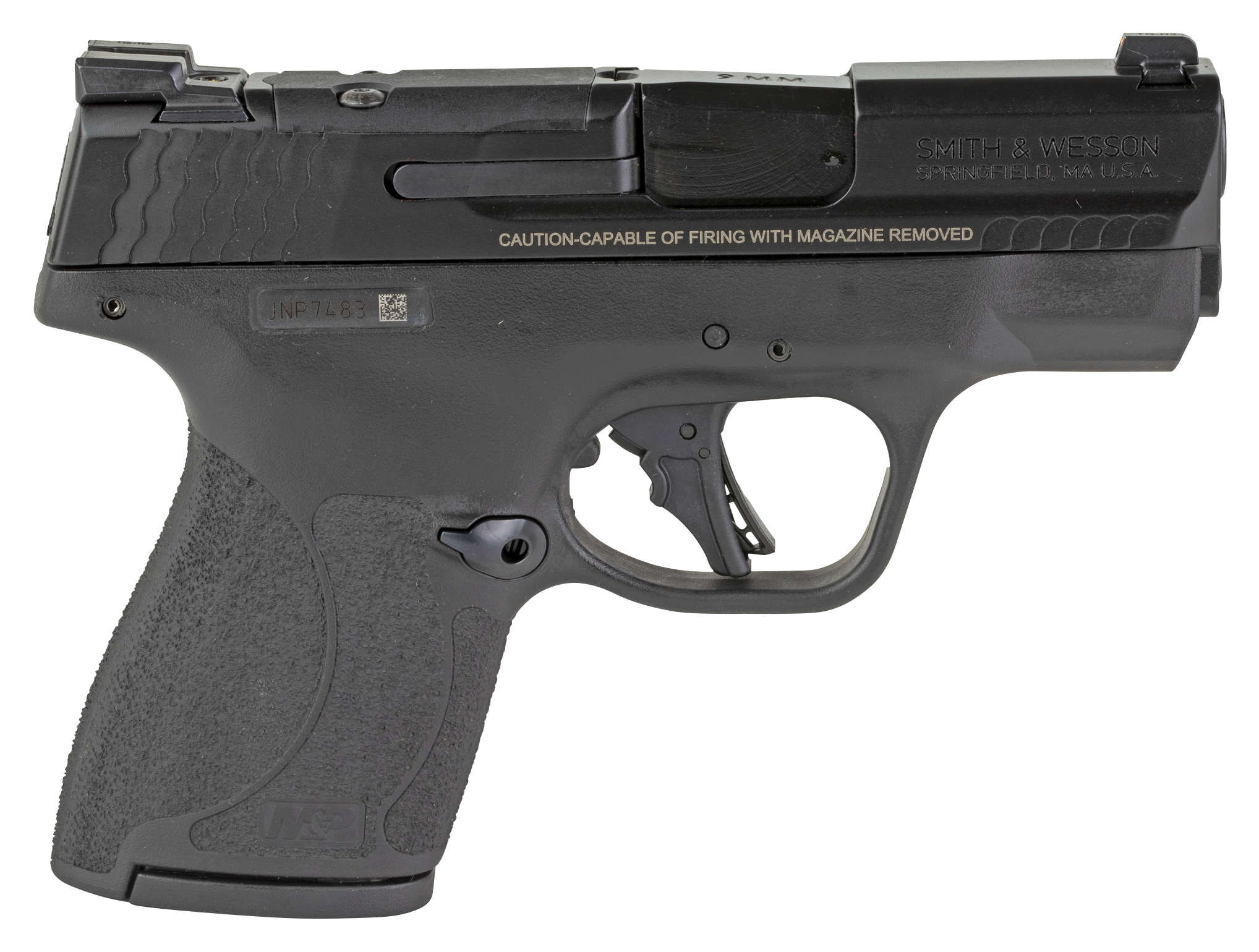 Smith Wesson MampP Shield Plus OpticsReady SemiAuto Pistol with Manual Thumb Safety  10  1