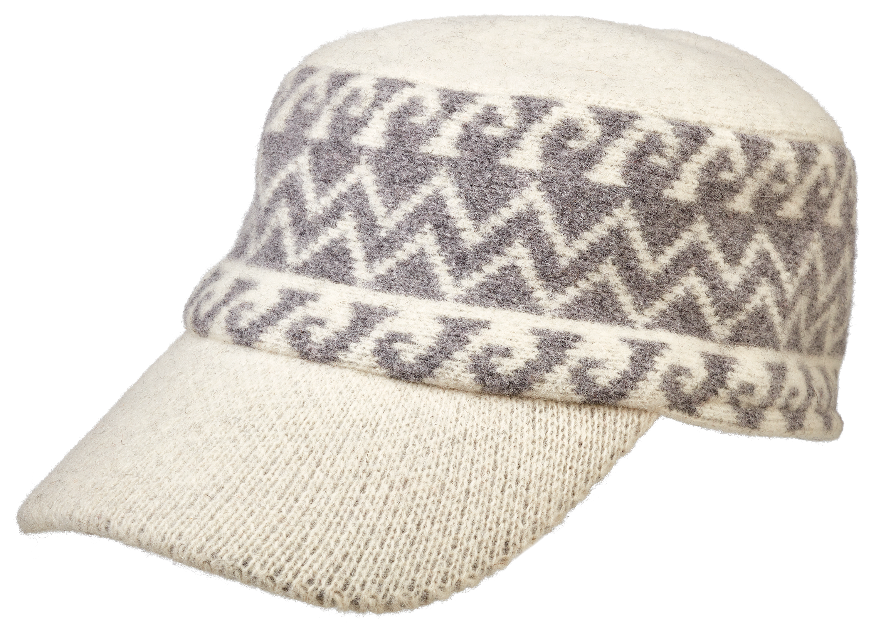 Dorfman Pacific Boiled Wool Cadet Hat for Ladies - White