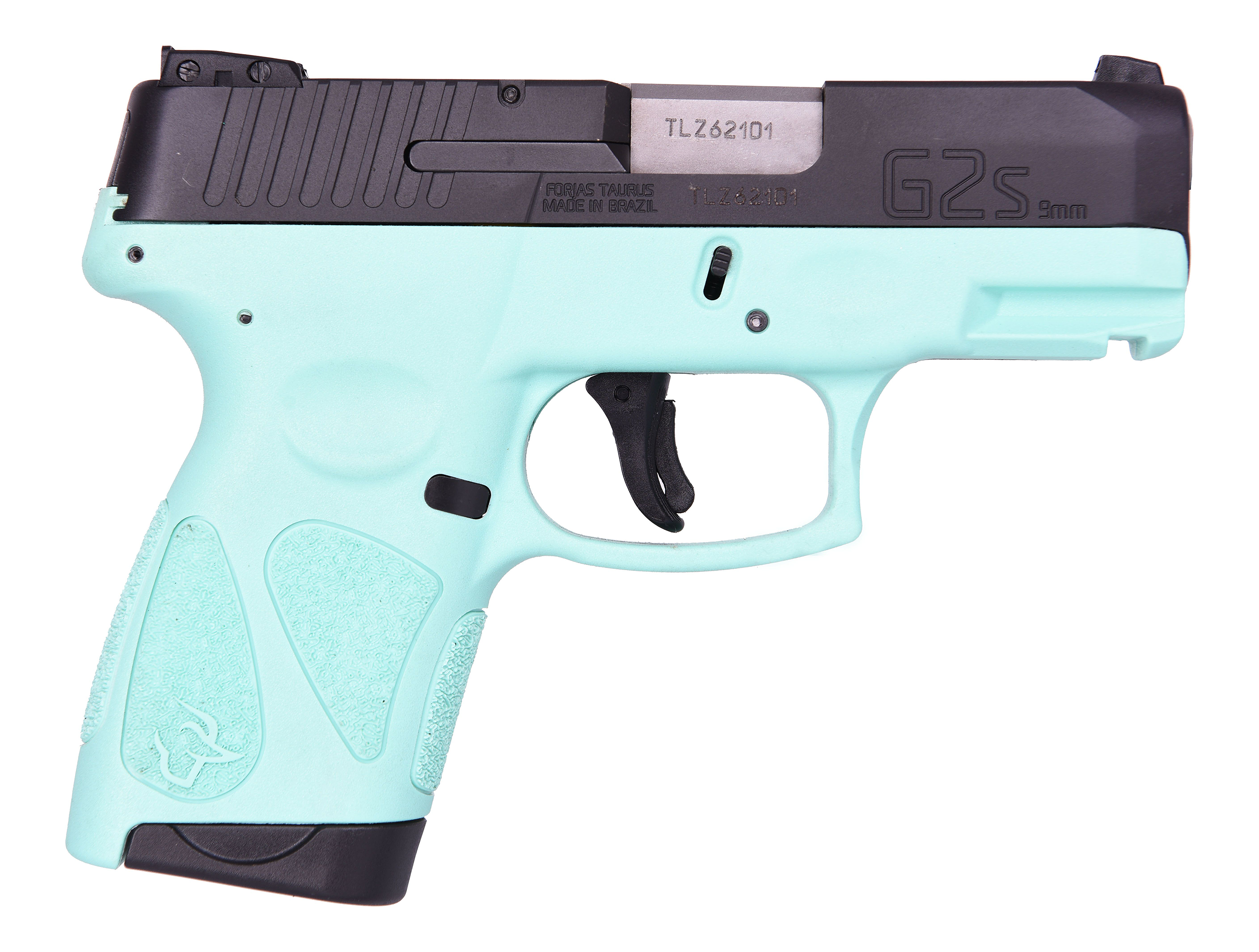 Taurus G2s SemiAuto Pistol with Manual Safety  9mm  BlackCyan