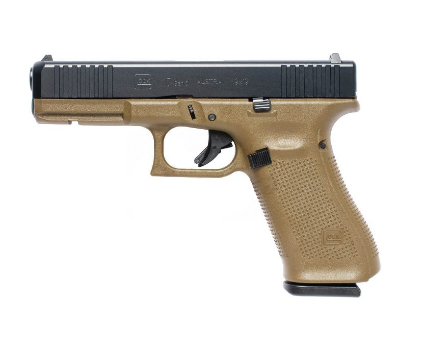 GLOCK 17 Gen5 9mm SemiAuto Pistol  nDLC Finish  Flat Dark Earth  17  1
