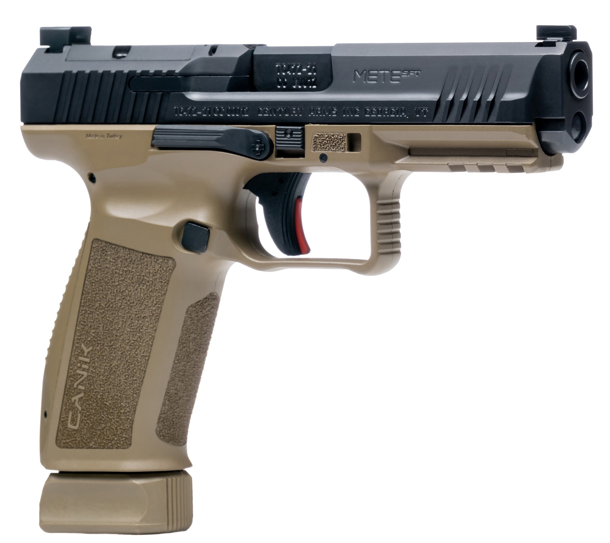 Canik METE SFT SemiAuto Pistol  Black Cerakote  FDE Polymer  18  1