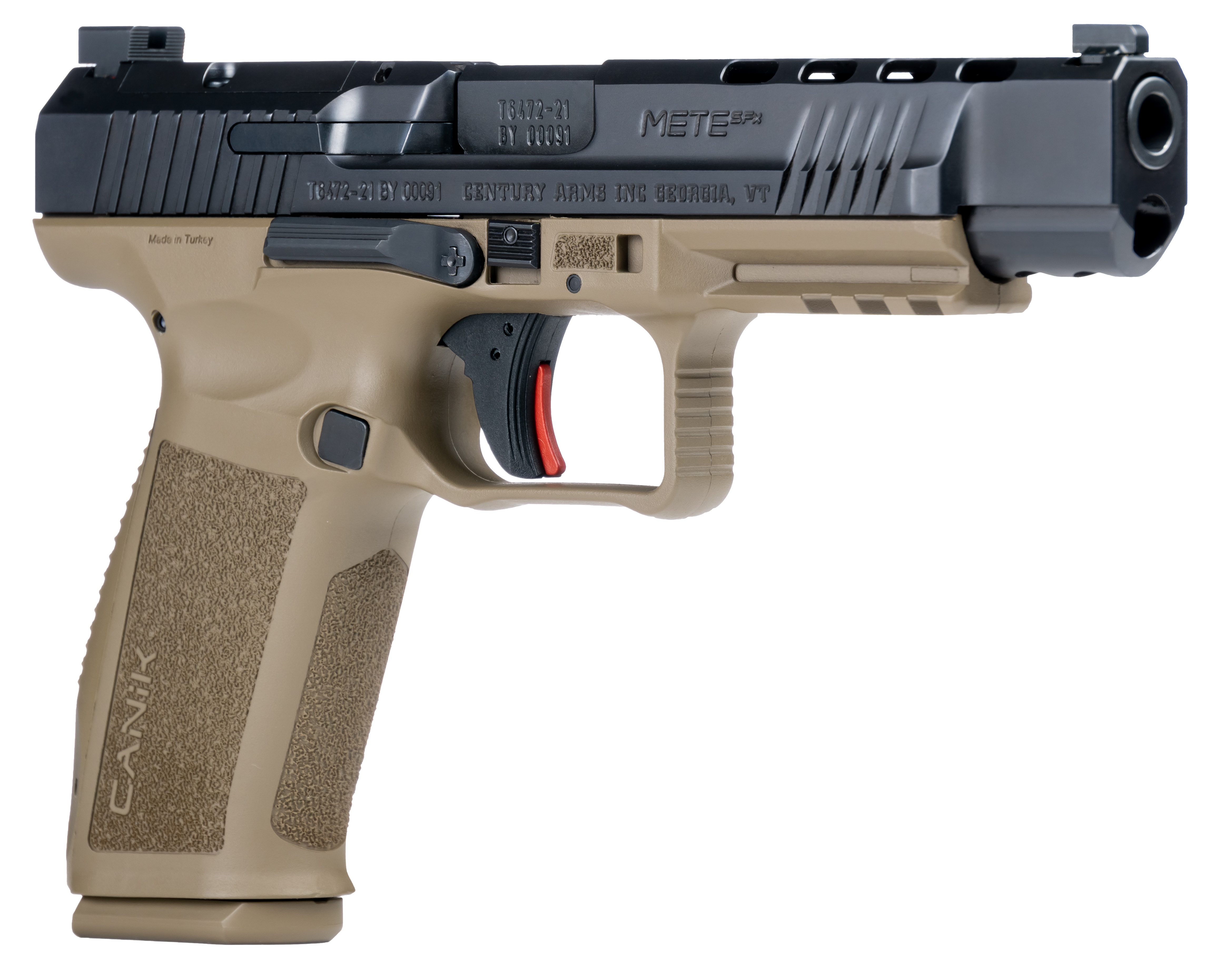 CANiK METE SFx SemiAuto Pistol  Black Cerakote  FDE Polymer