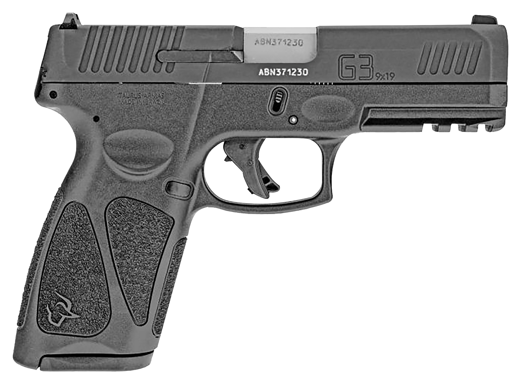 Taurus G3 Full Size SemiAuto Pistol  Matte Black  Black  15  1