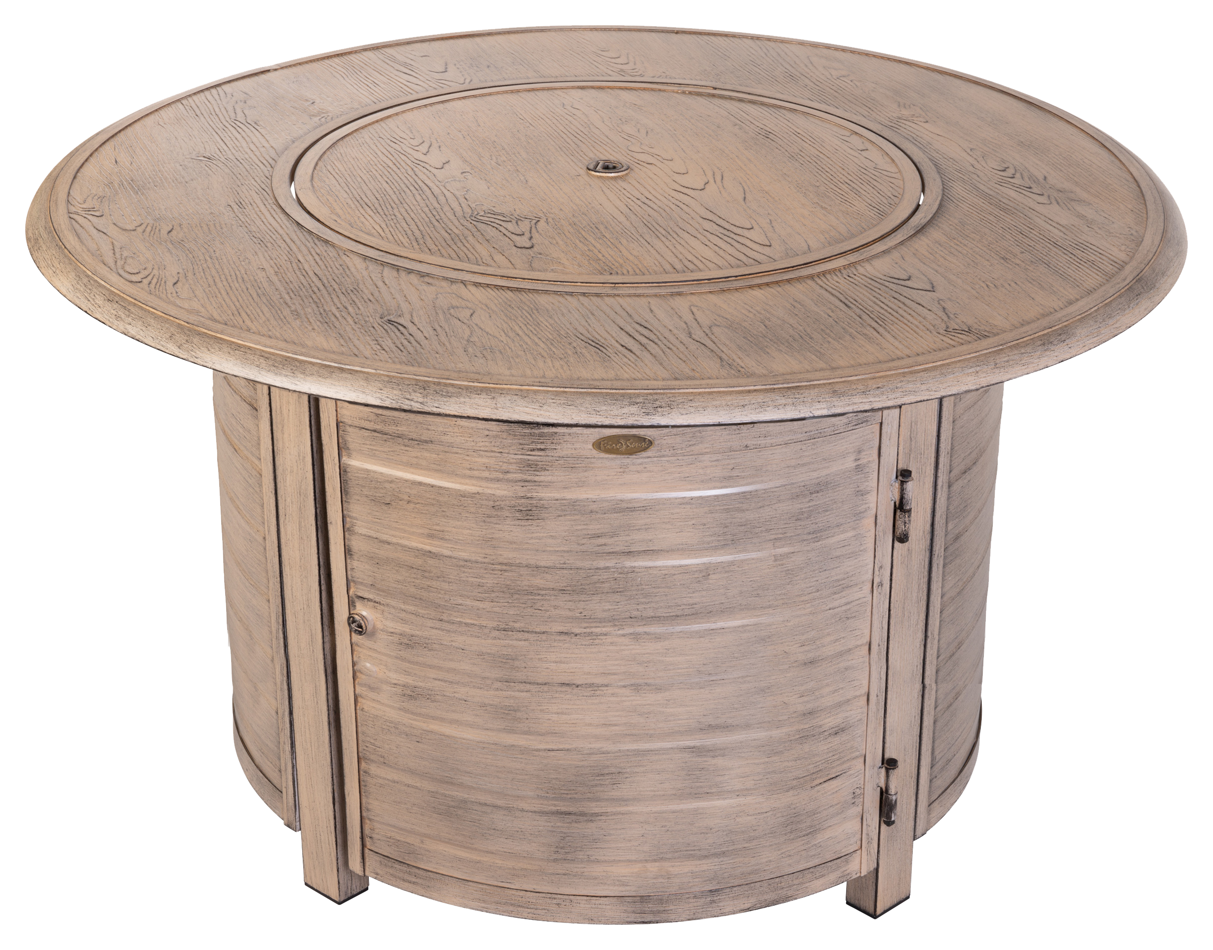 Fire Sense Fire Sense Thatcher Aluminum Round Liquid Propane Gas Fire Pit in Driftwood - $879.99 at Cabela's Program