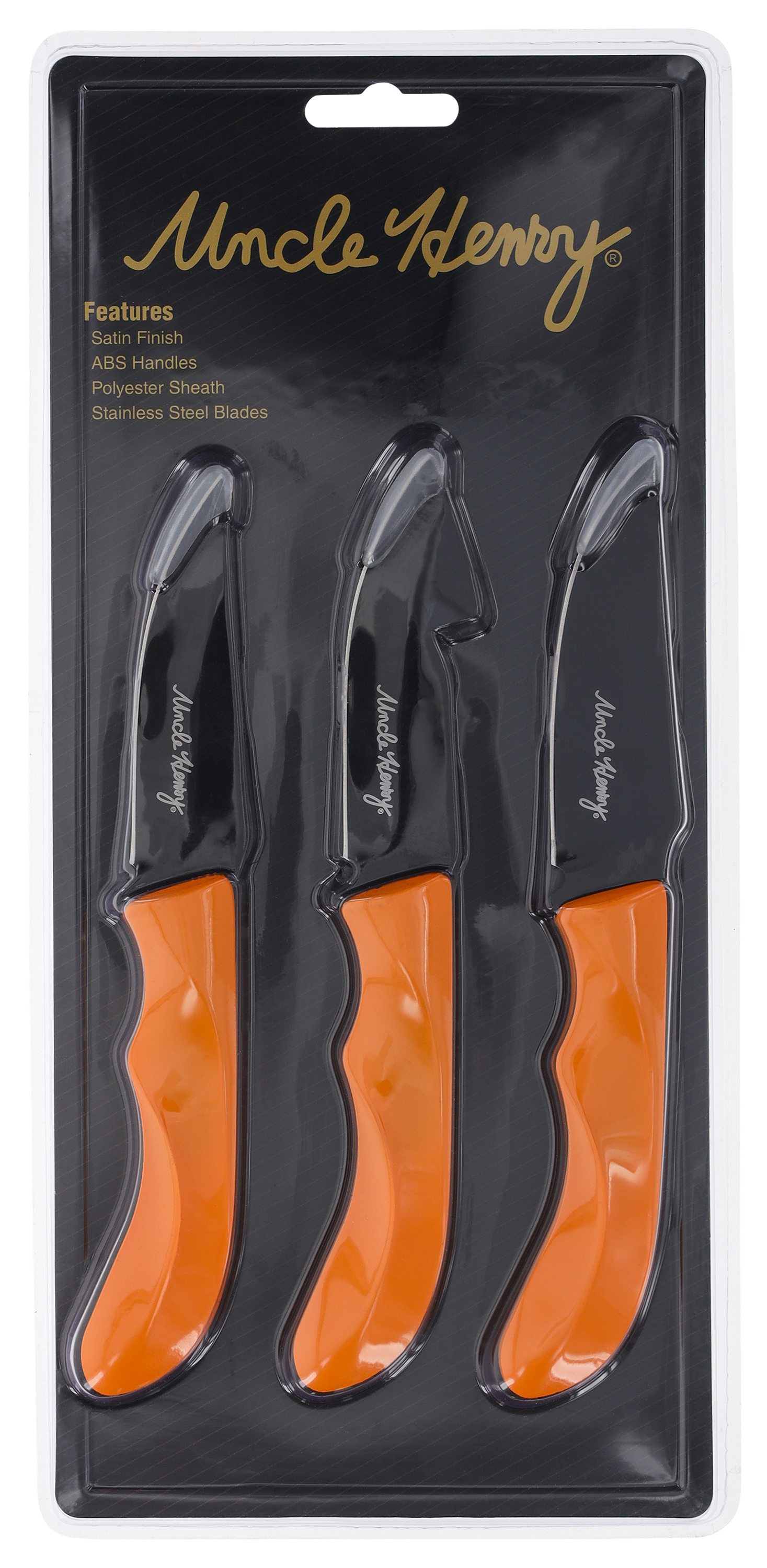 Uncle Henry 3-Piece Fixed Blade Knives Combo - Uncle Henry