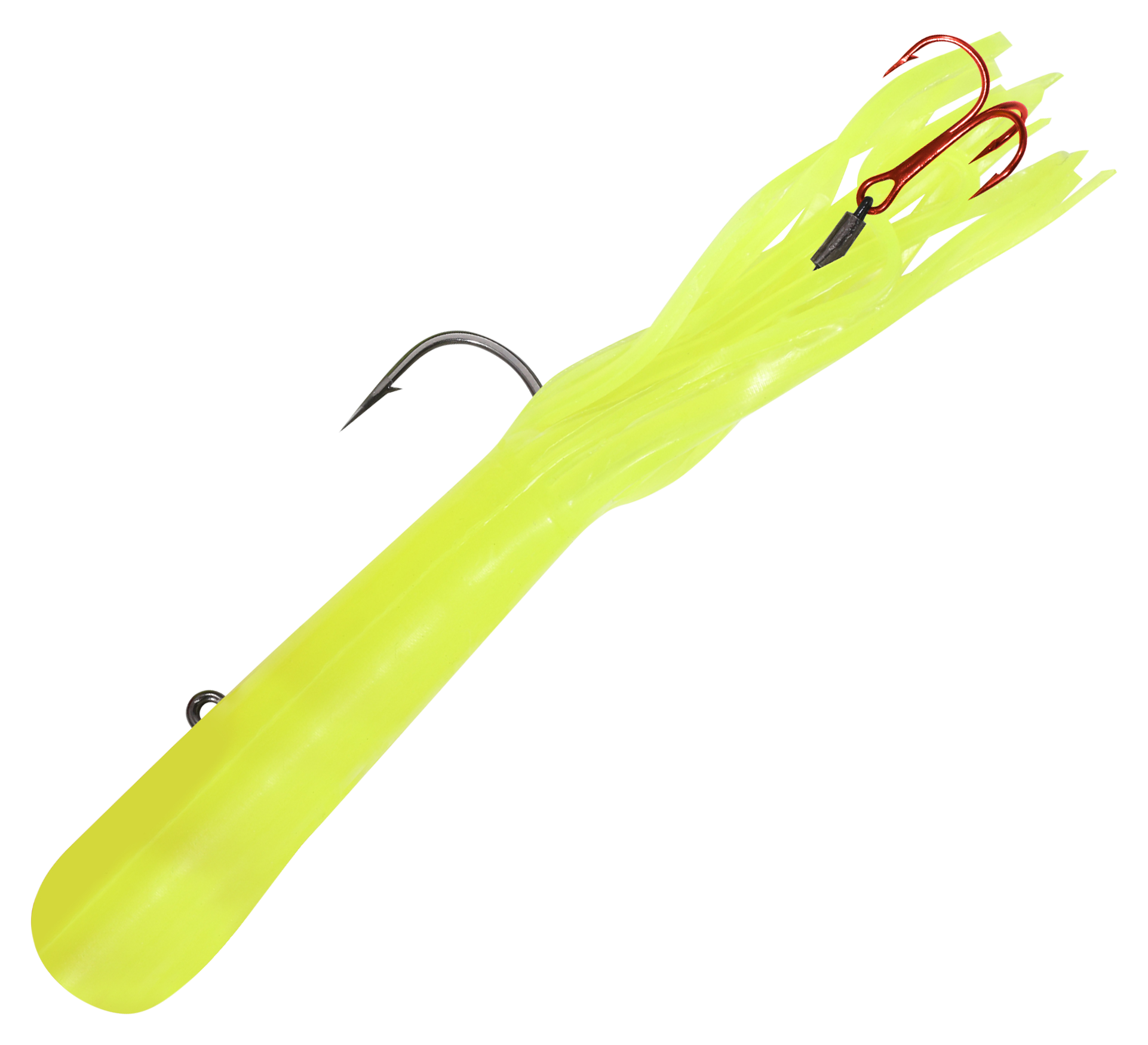 Image of Northland Fishing Tackle Level Head Predator Tube Jig - 4″ - Super Glo Chartreuse