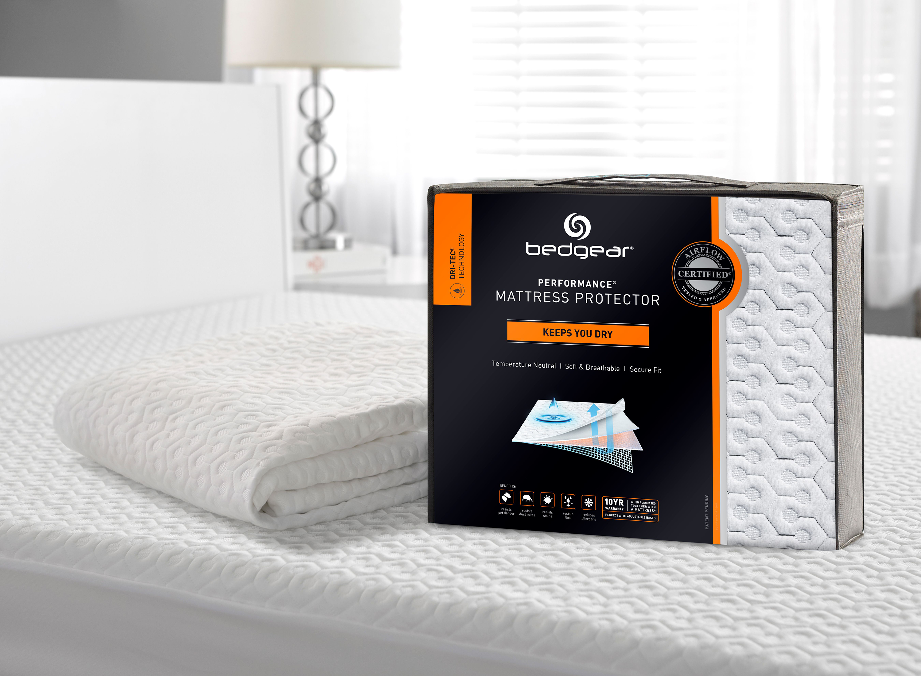 Bedgear Dri-Tec Mattress Protector - White - Full XL