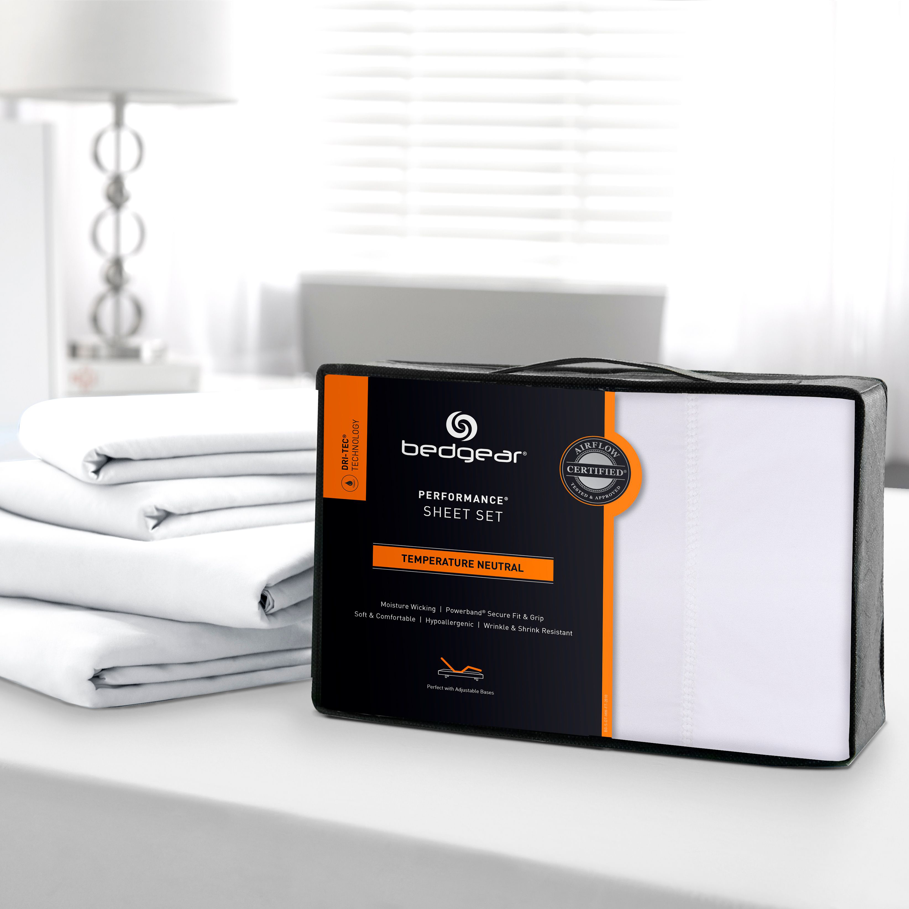 Bedgear Dri-Tec Sheets - White - Full
