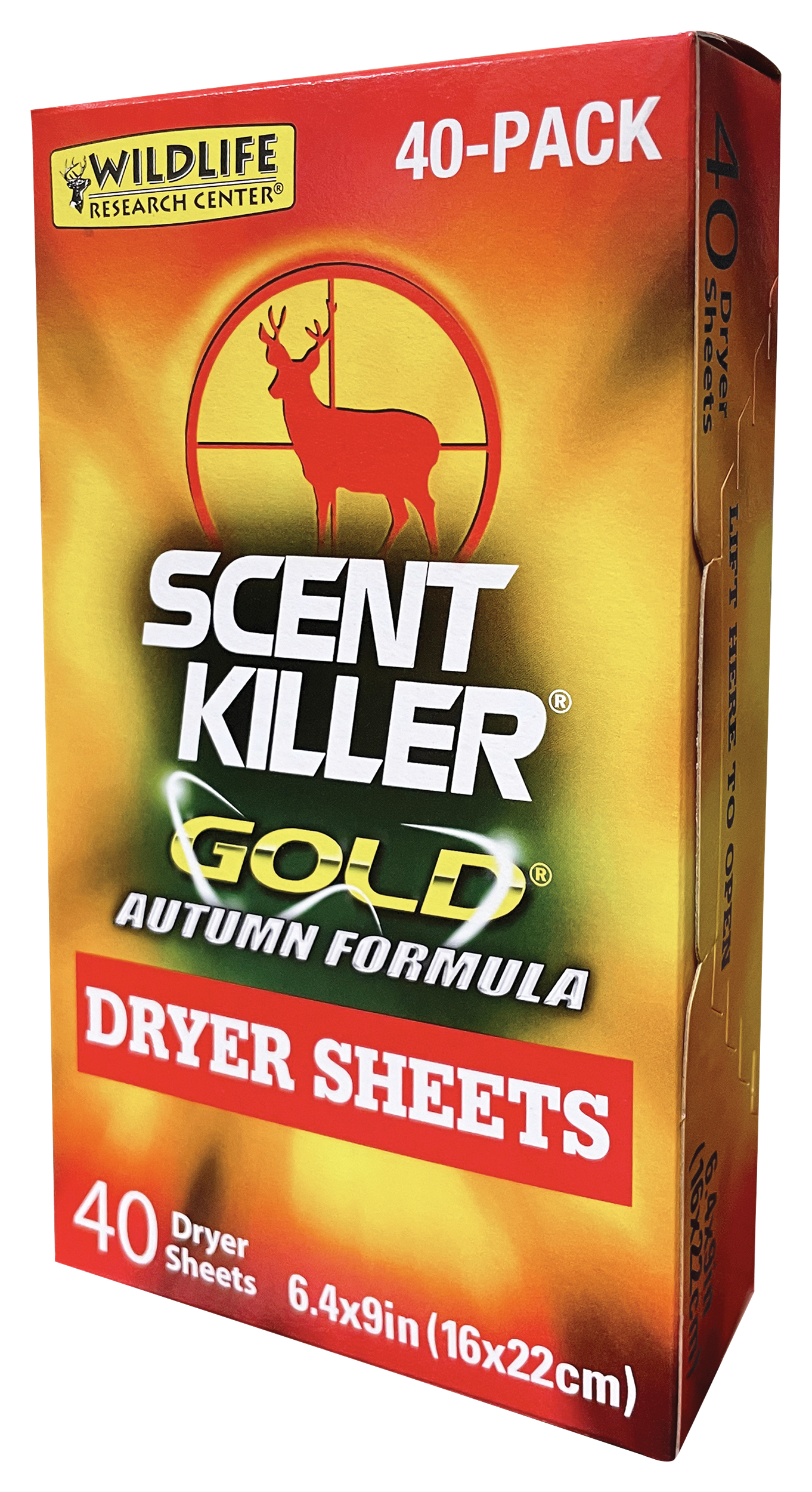 Wildlife Research Center Scent Killer Gold Autumn Formula Dryer Sheets - Wildlife Research Center