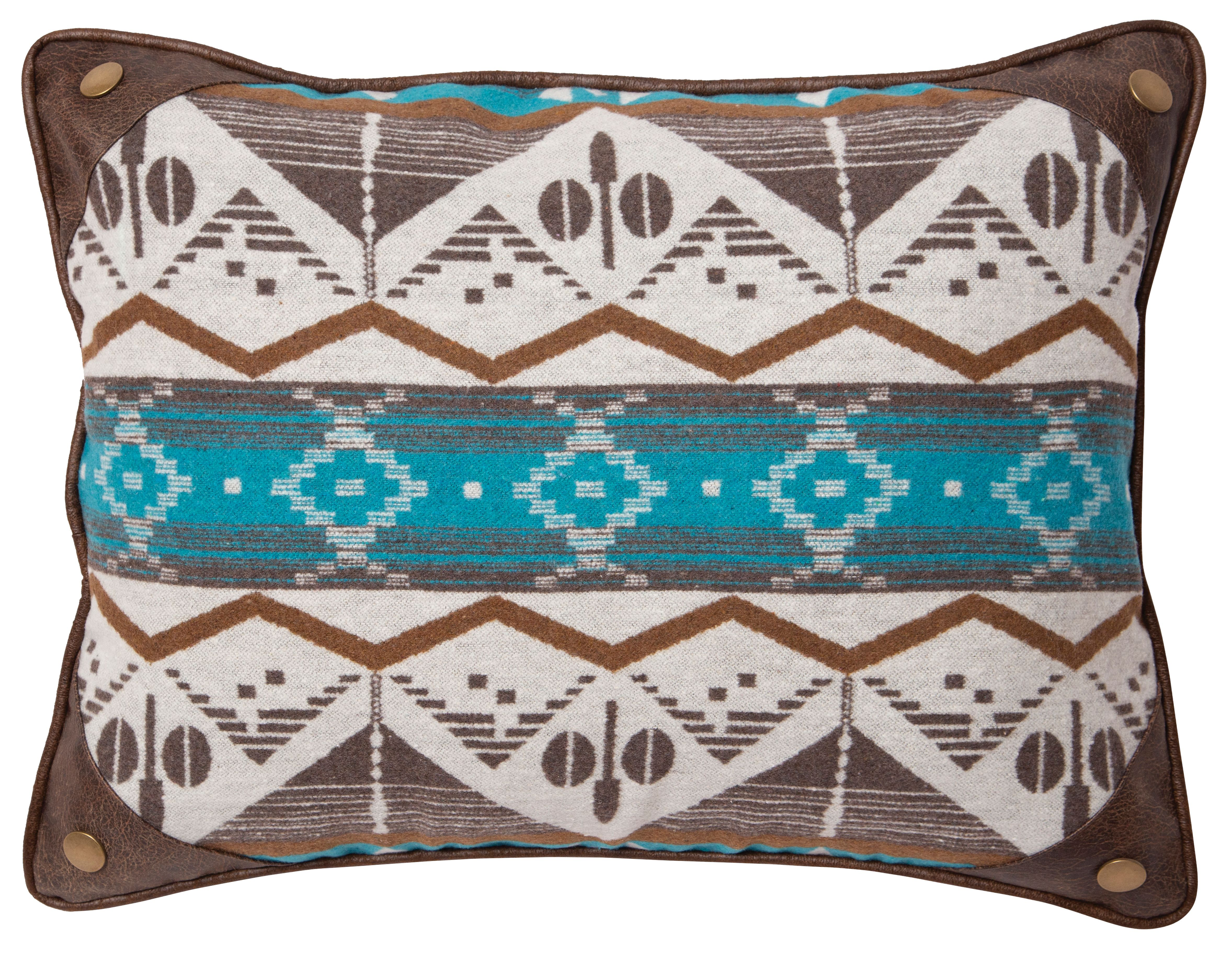 Carstens Inc. Turquoise Earth Decorative Accent Pillow