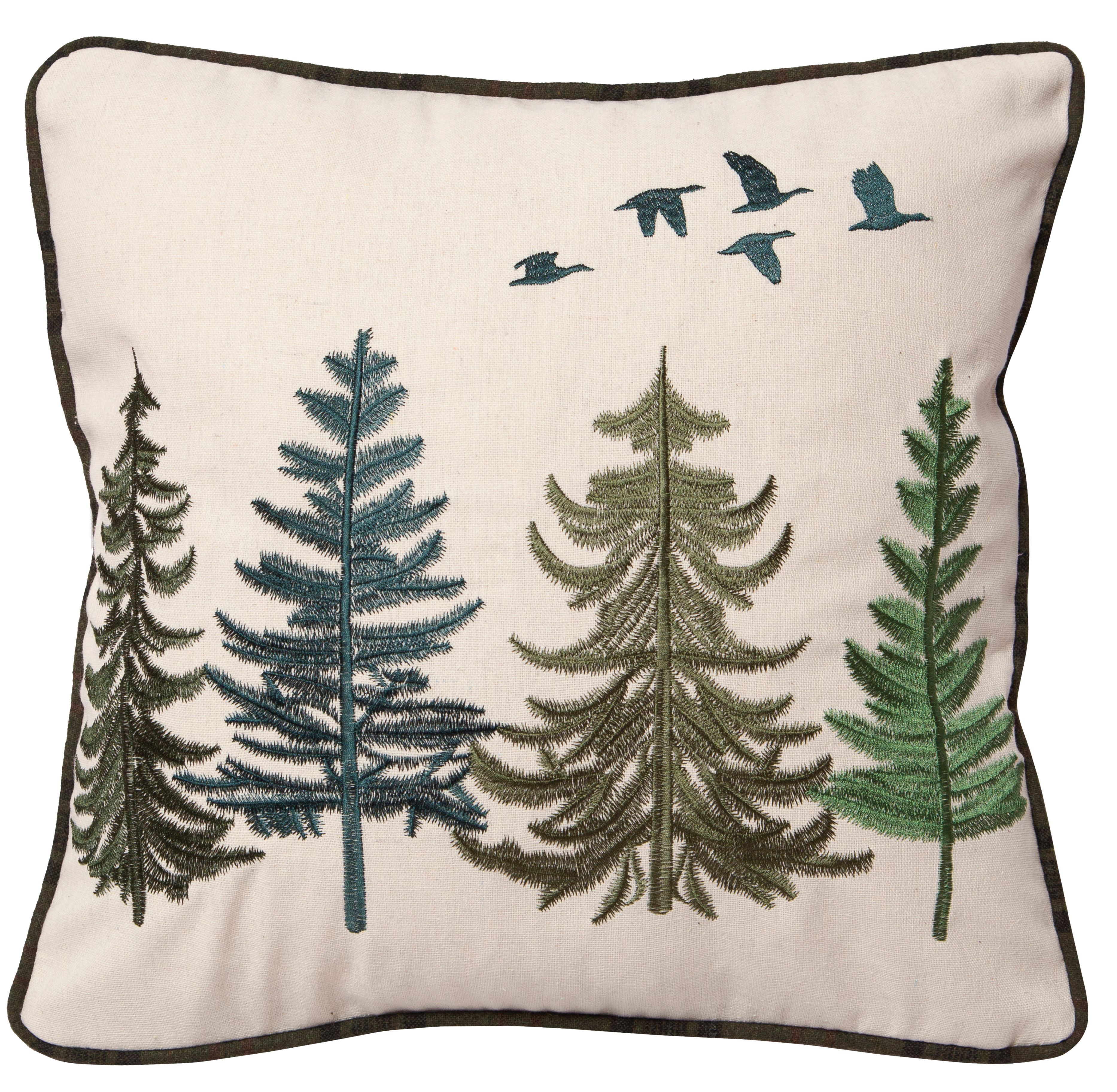 Carstens Inc. Geese and Pines Pillow