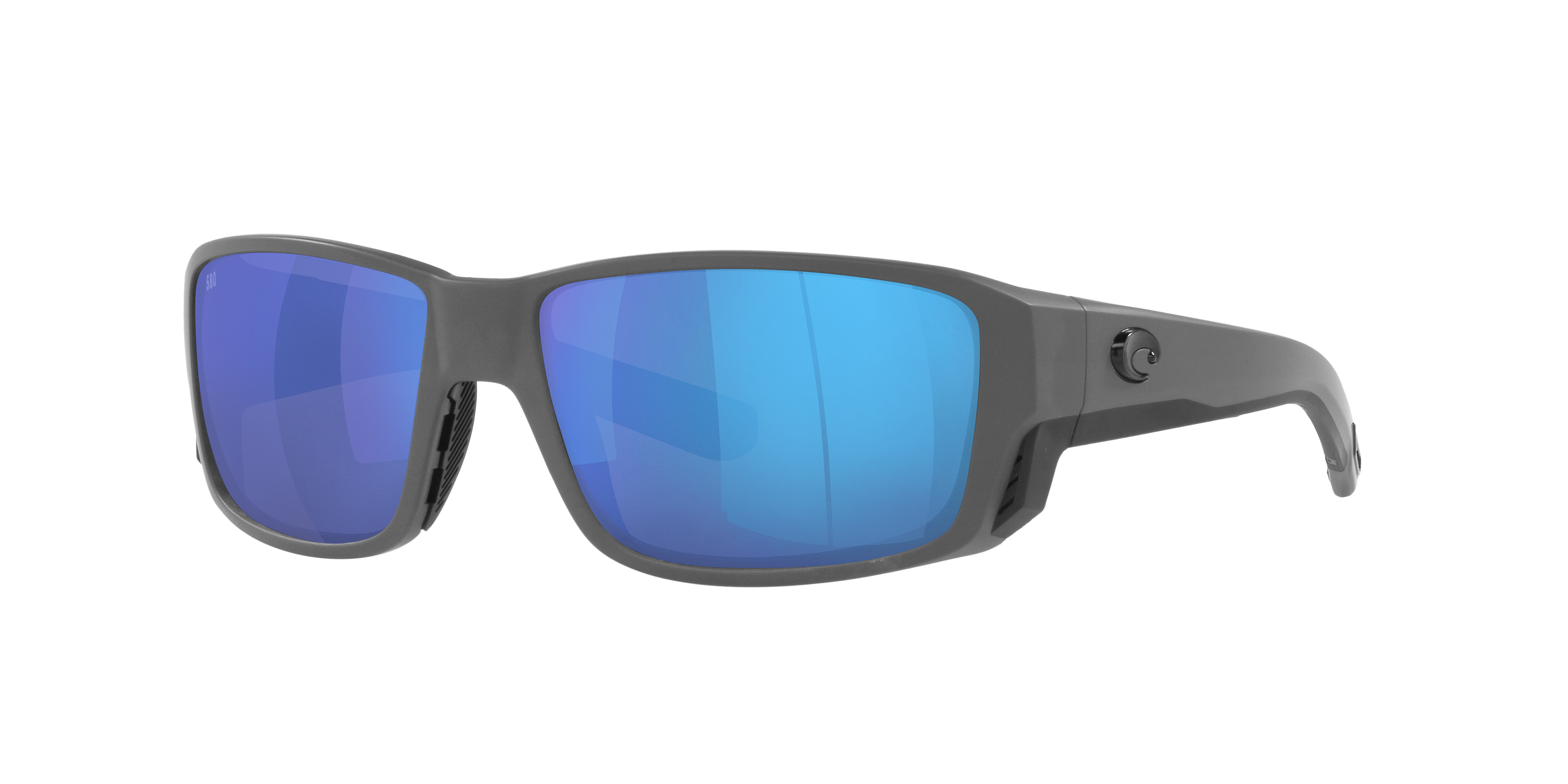 Costa Del Mar Tuna Alley PRO 580G Glass Polarized Sunglasses - Matte Gray/Blue Mirror - Large - Costa Del Mar