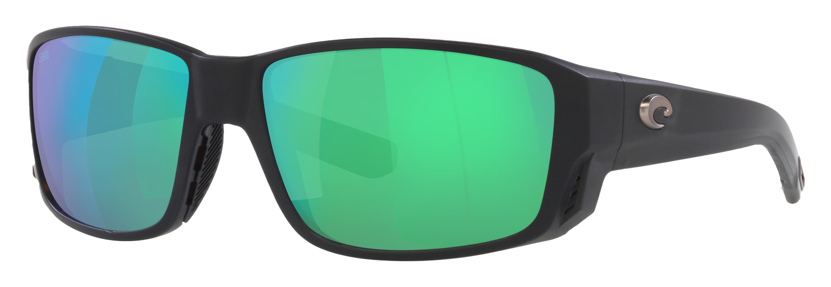 Costa Del Mar Tuna Alley PRO 580G Glass Polarized Sunglasses - Matte Black/Green Mirror - Large - Costa Del Mar