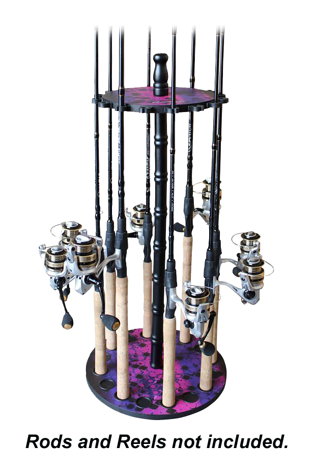 Rush Creek Creations 16-Rod Round Rack - Pink/Purple