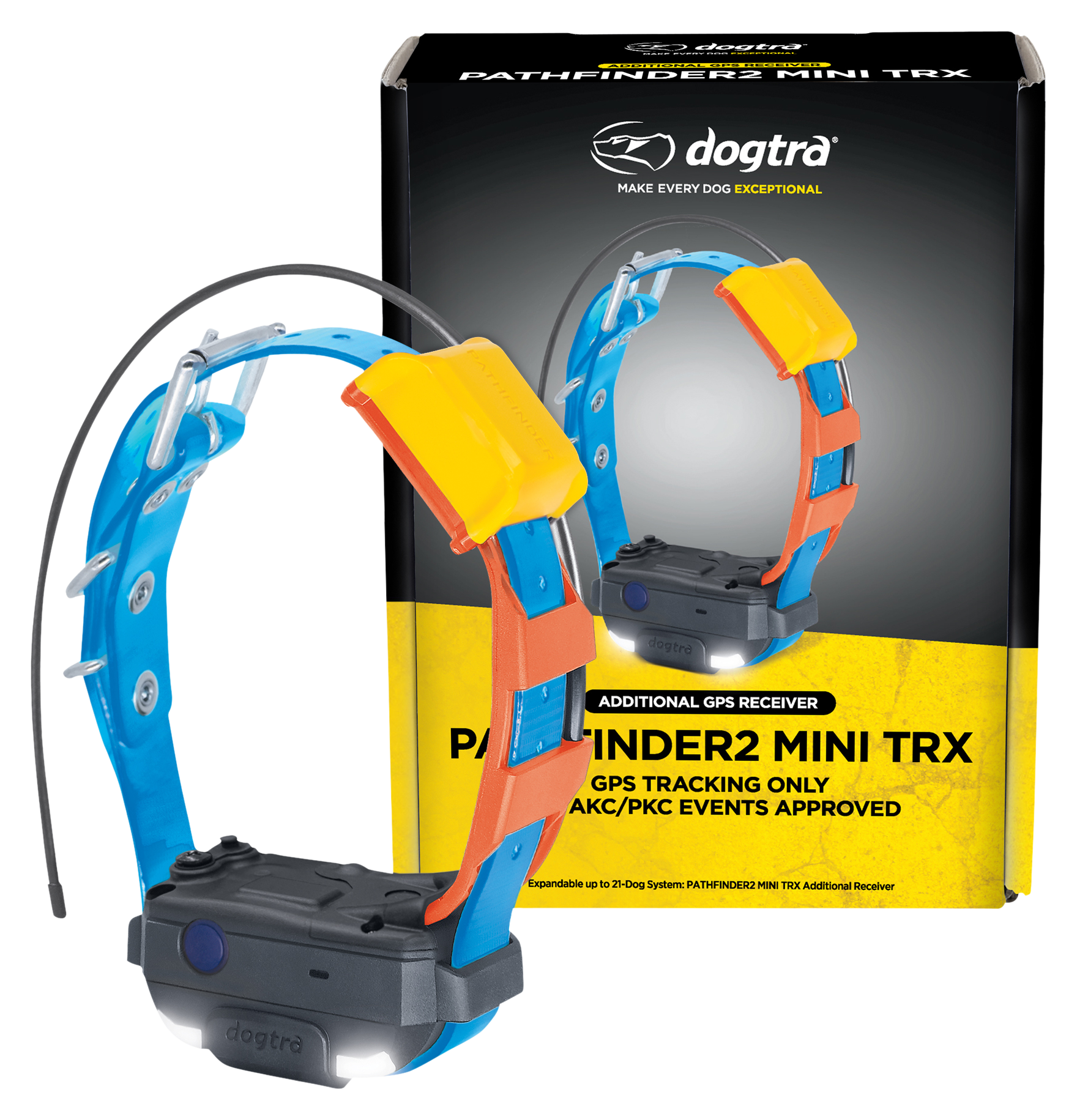 Dogtra PATHFINDER2 TRX GPS Collar - Replacement Collar - Blue - Dogtra