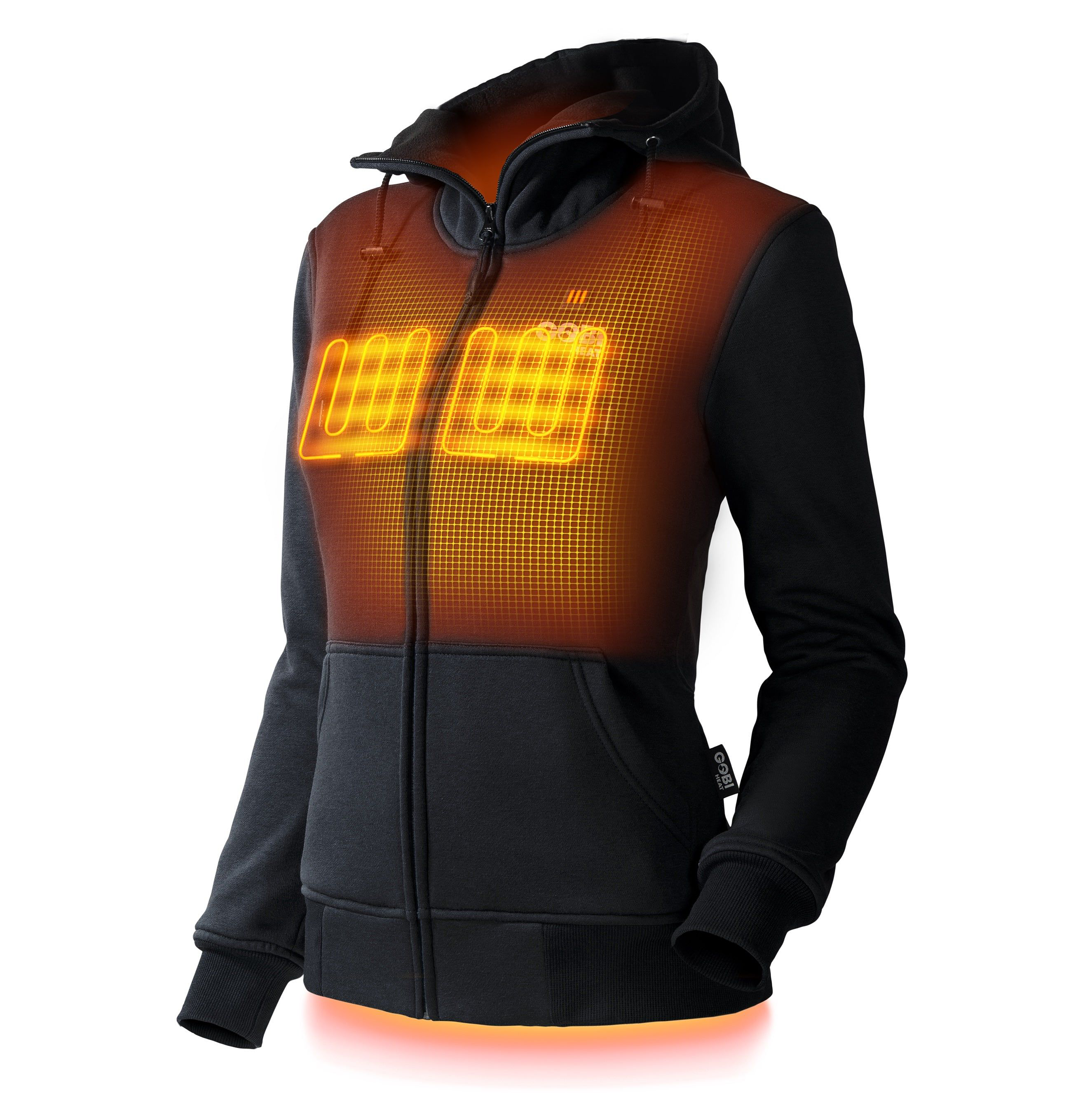 Gobi Heat Gobi Heat Ridge Heated Long-Sleeve Hoodie for Ladies - Onyx - $189.00 at Cabela's Program