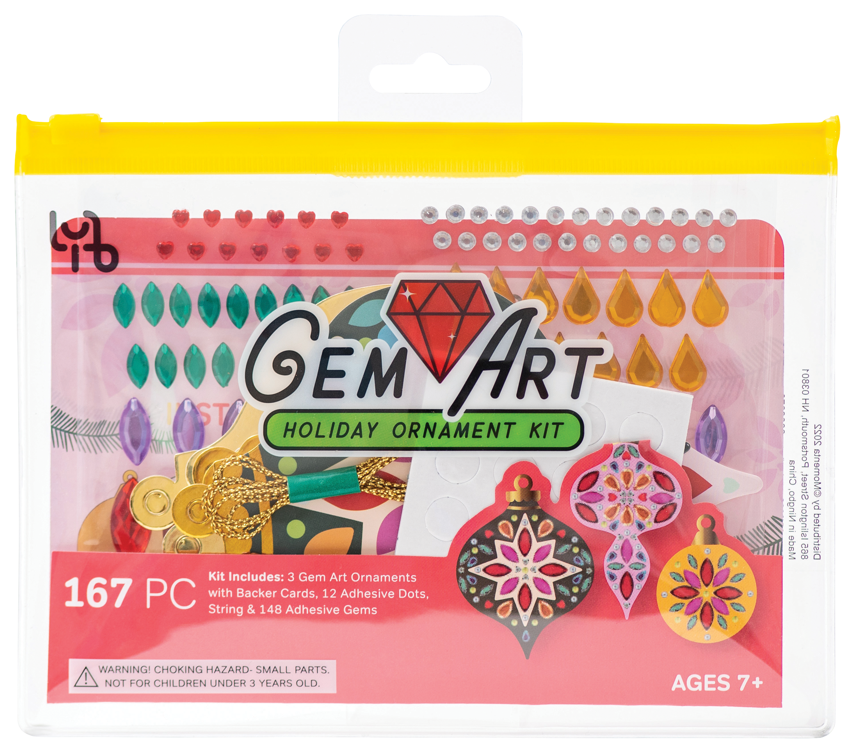Fubbles Gem Art Holiday Ornament Mini Kit