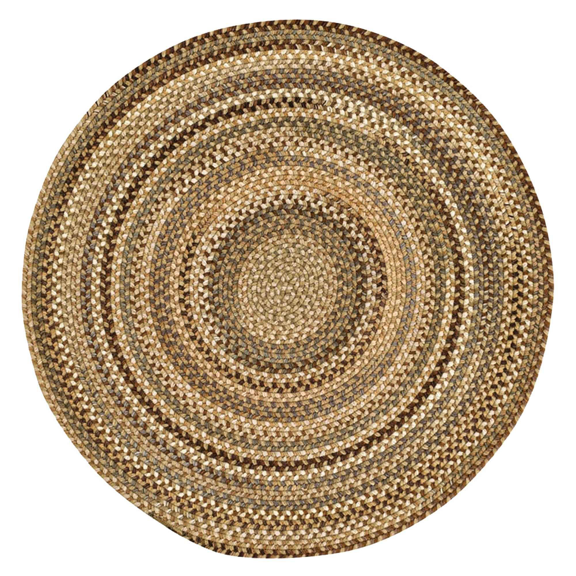 Capel Manchester Wool-Blend Round Area Rug - Beige Hues - 3