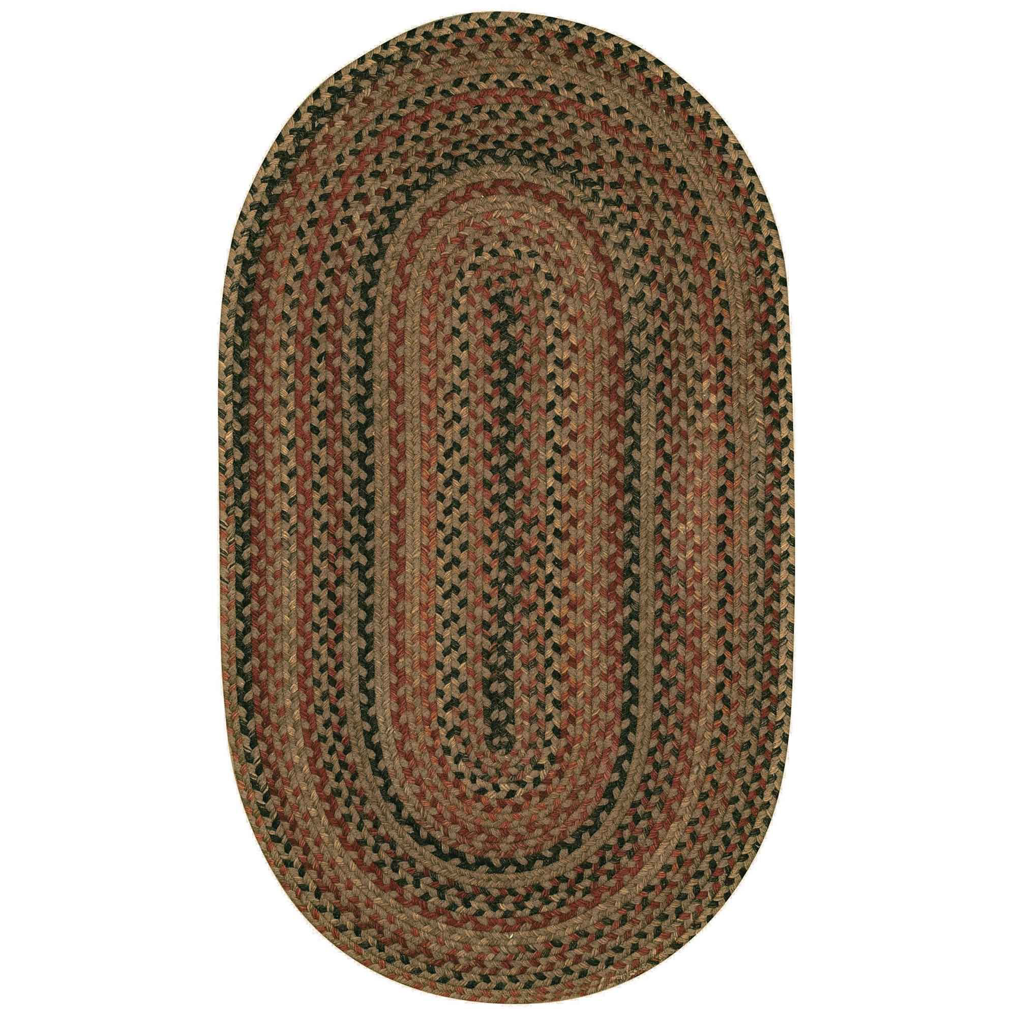 Capel Manchester Wool-Blend Oval Area Rug - Brown Hues - 4 x 6