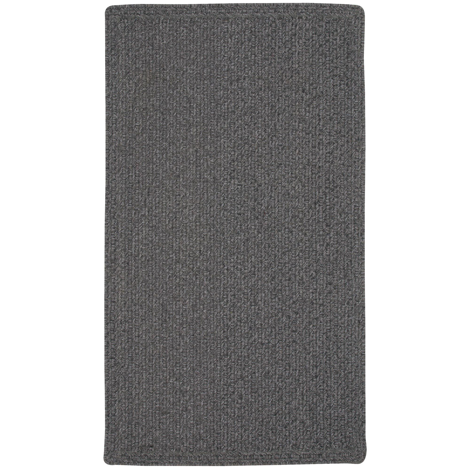 Capel Manteo Wool-Blend Rectangle Area Rug - Smoke - 2 x 3