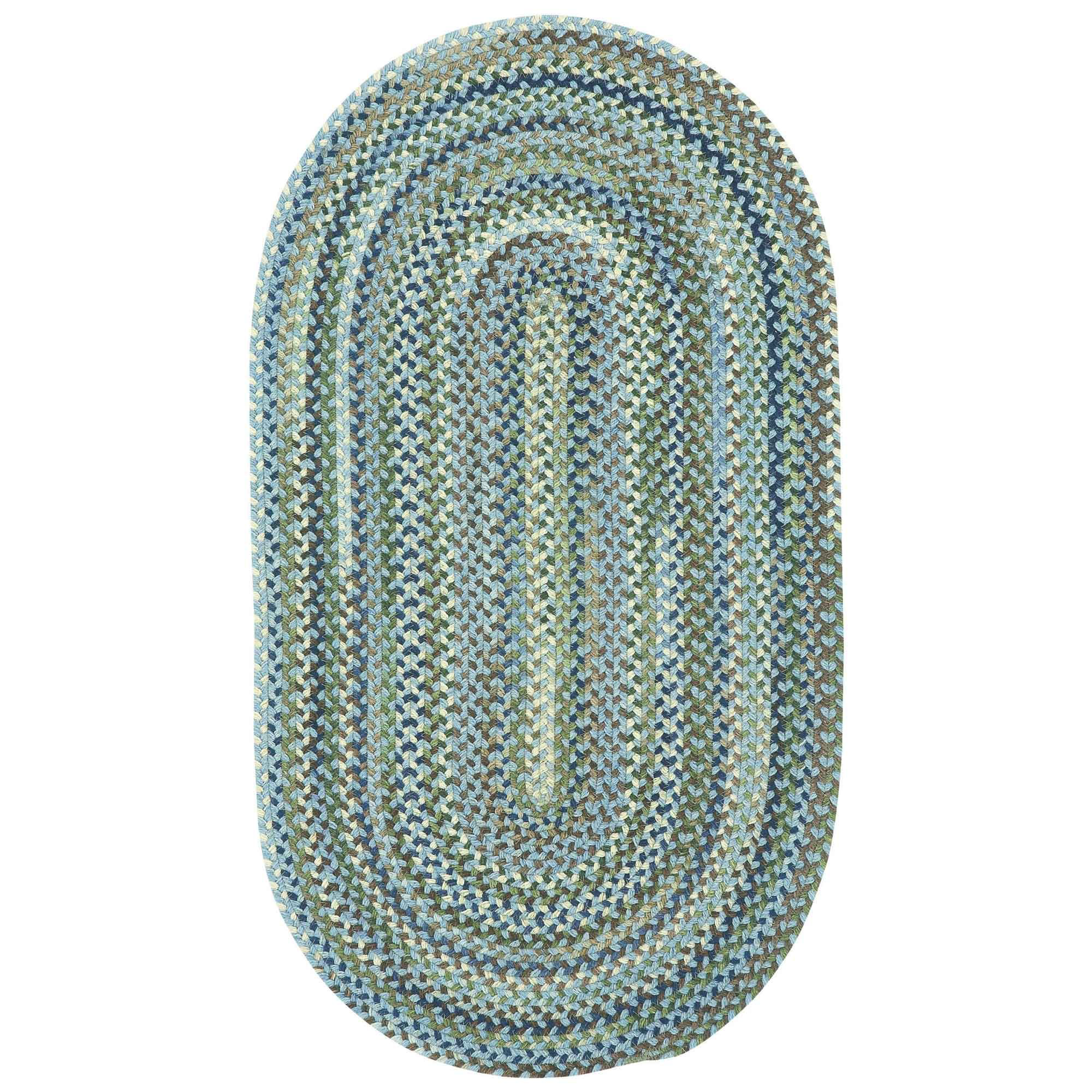 Capel Manchester Wool-Blend Oval Area Rug - Light Blue - 5 x 8