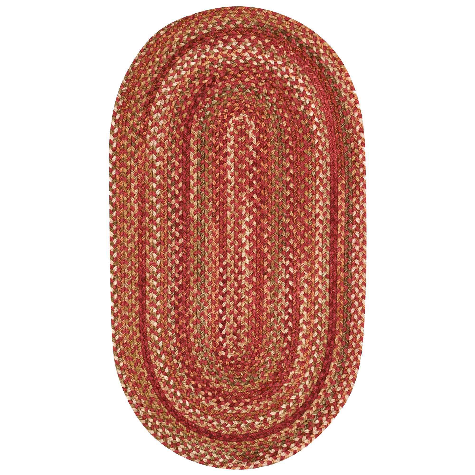 Capel Manchester Wool-Blend Oval Area Rug - Redwood - 4 x 6