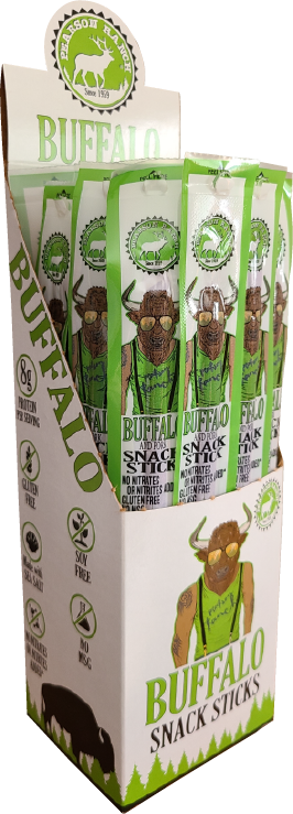 Pearson Ranch Buffalo Meat Snack Sticks - 1 oz. 24-pack