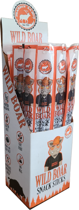 Pearson Ranch Wild Boar Meat Snack Stick - 1 oz. 24-pack