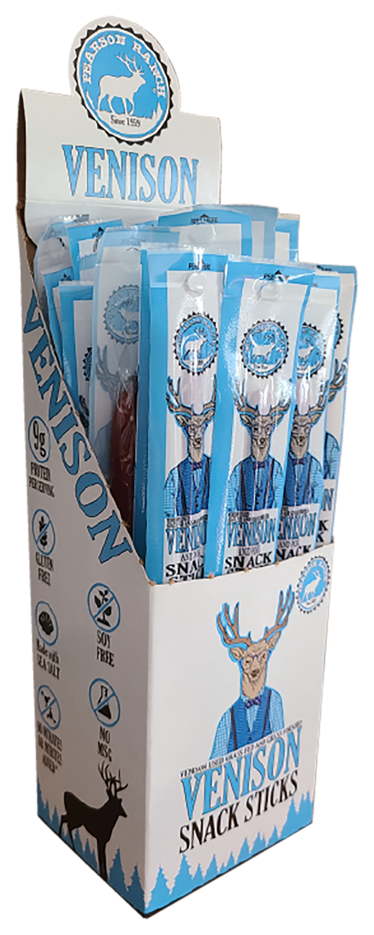 Pearson Ranch Venison Smoked Snack Stick Multipack - 1 oz. 24-pack