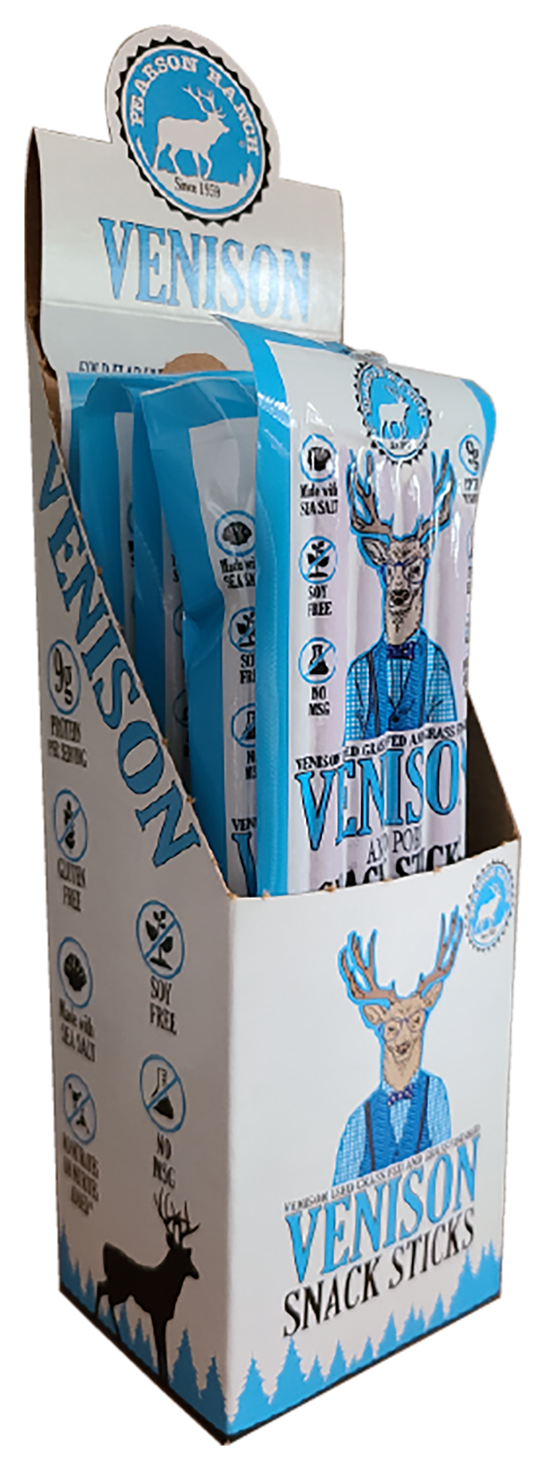 Pearson Ranch Venison Smoked Snack Stick Multipack - 4 oz. 6-pack