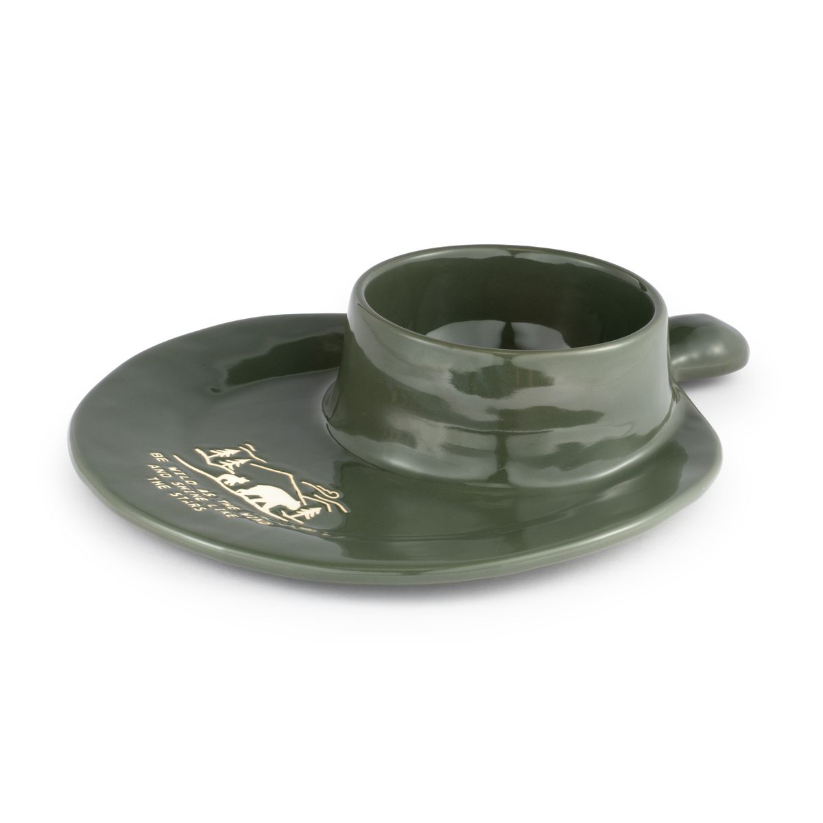 Demdaco Mountain Soup and Sandwich Plate