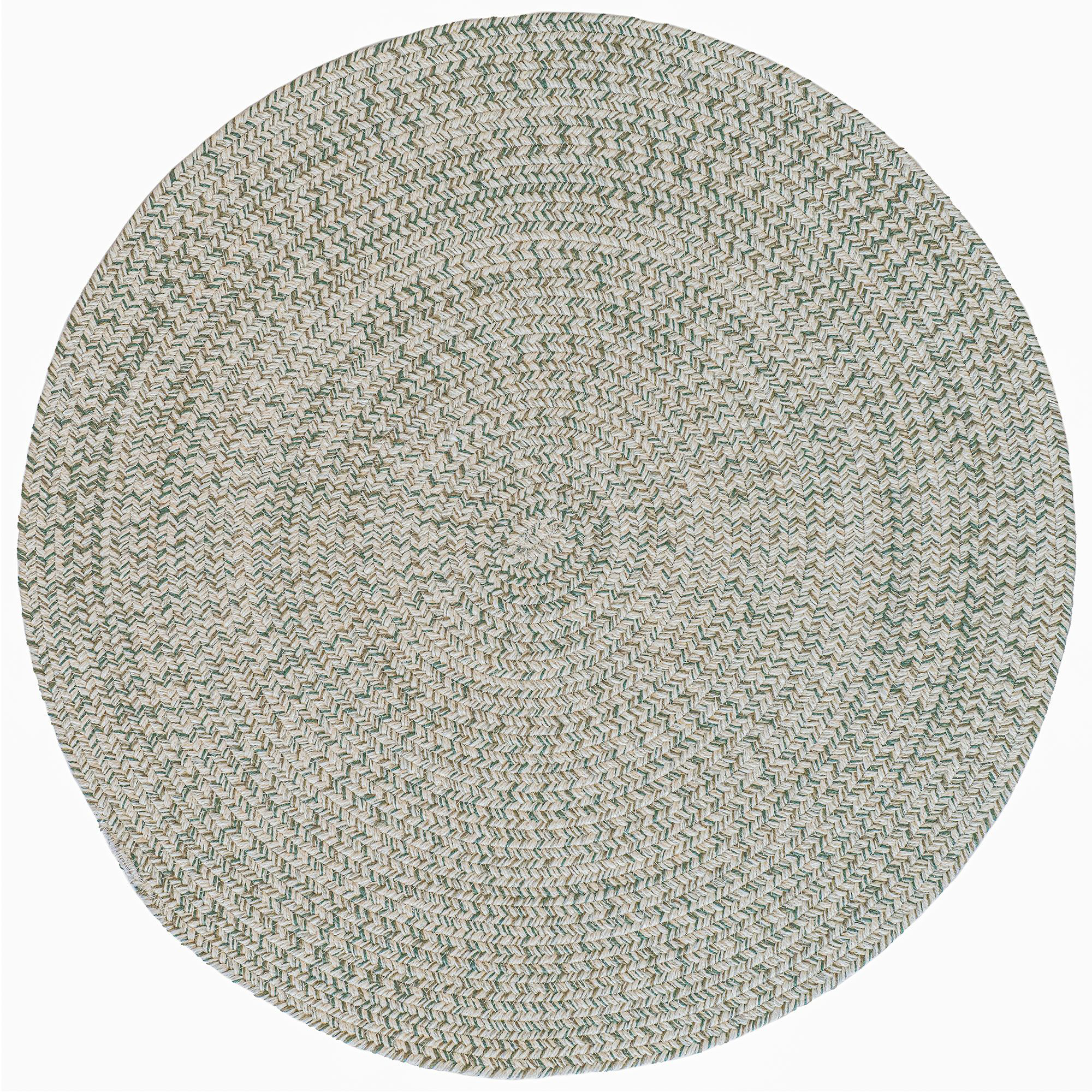 Image of Capel Worcester Indoor/Outdoor Braided Round Area Rug - Light Hunter - 7'6″