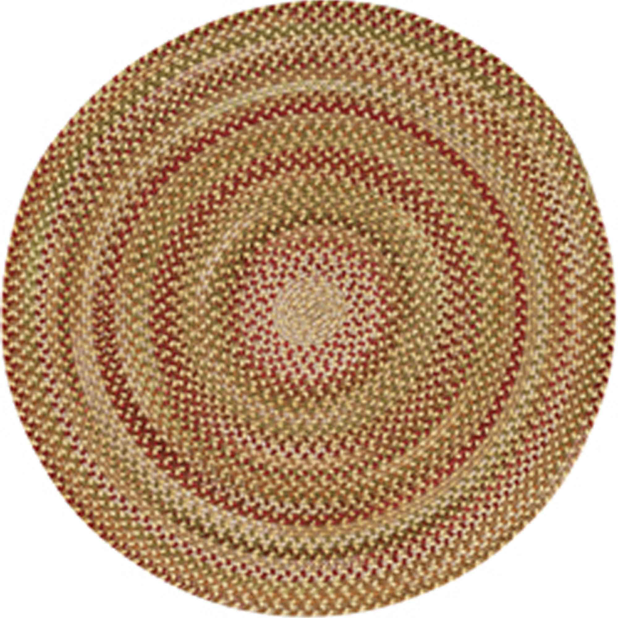 Image of Capel Manchester Wool-Blend Round Area Rug - Gold Hues - 5'6″