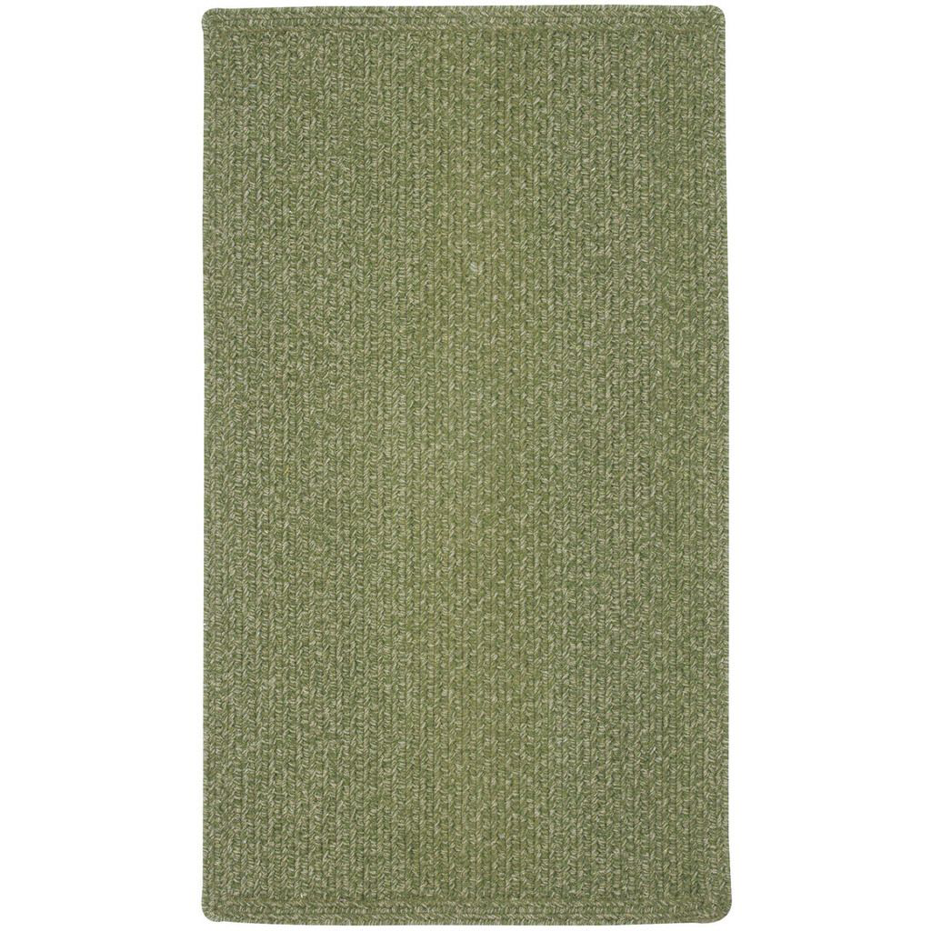 Image of Capel Manteo Wool-Blend Rectangle Area Rug - Deep Green - 27″ x 4'