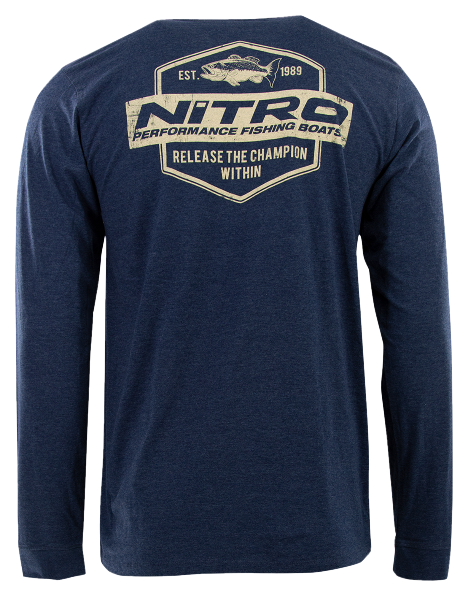 Nitro Champion Bass Long-Sleeve T-Shirt for Men - Navy Heather - 3X