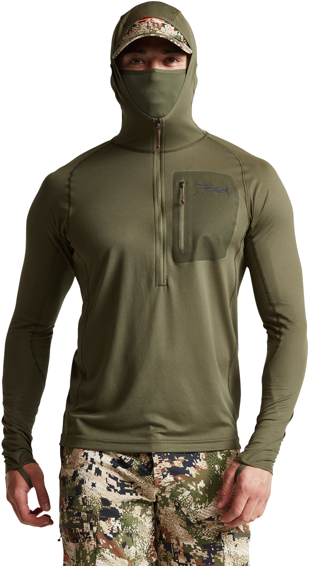 Sitka Core Solids Lightweight Long-Sleeve Hoodie for Men - Covert - M