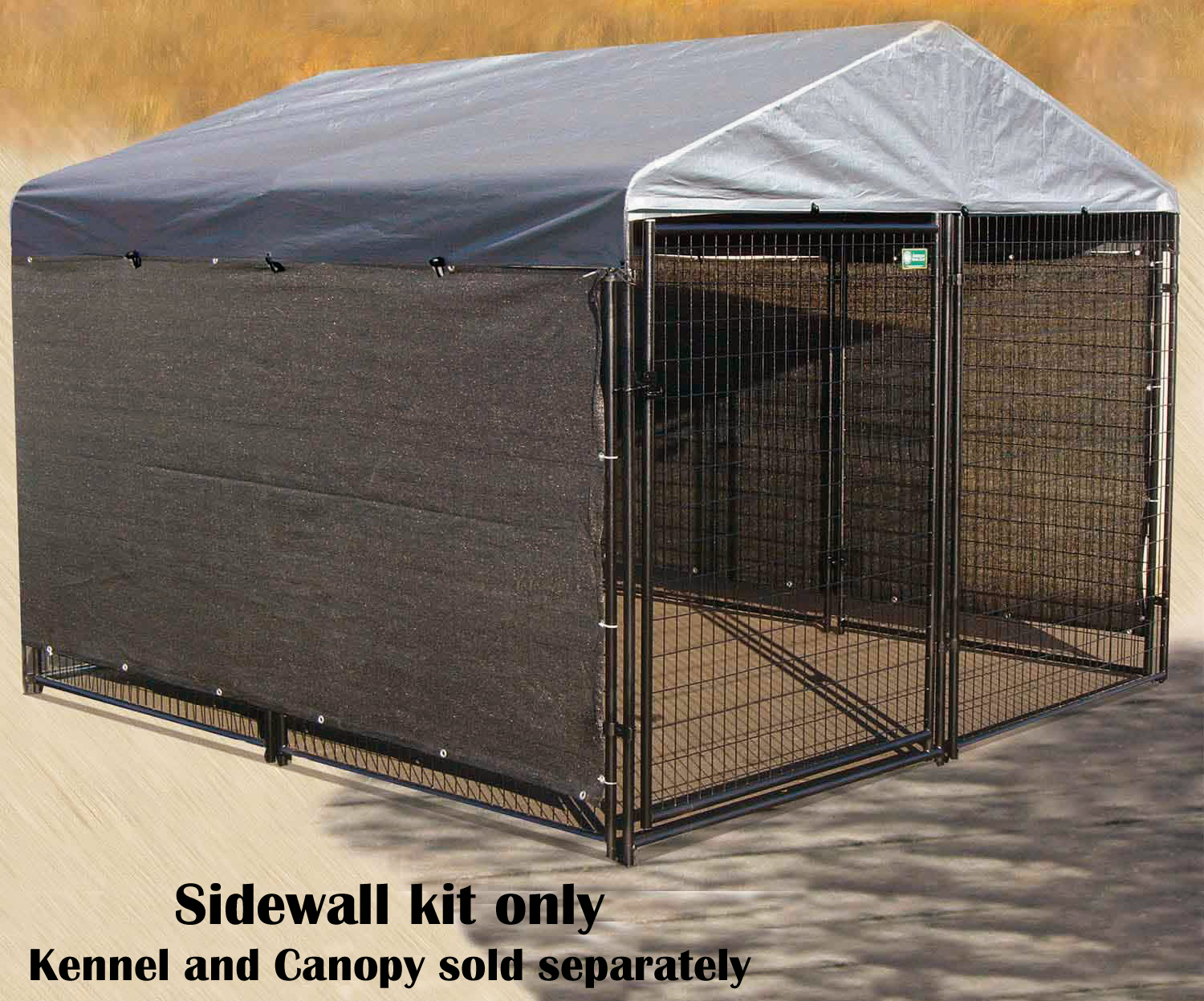 Lucky Dog Wind-Screen Side Kennel Cover Kit - 5' x 25' - Lucky Dog