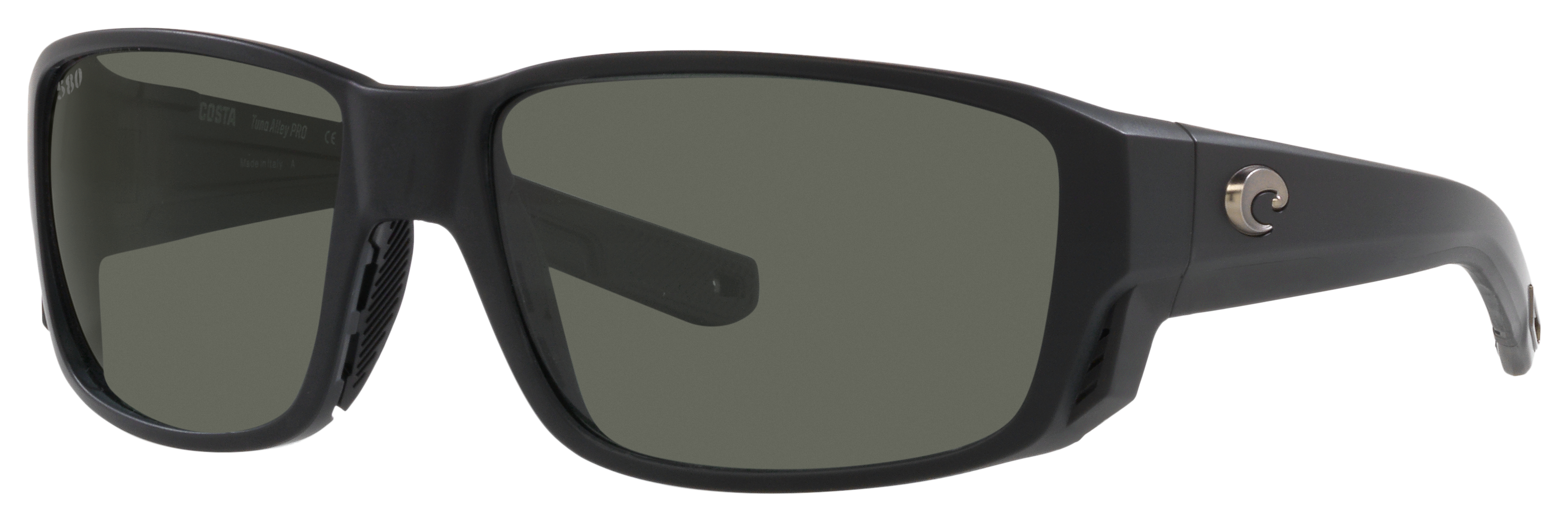 Costa Del Mar Tuna Alley PRO 580G Glass Polarized Sunglasses - Matte Black/Gray - Large - Costa Del Mar