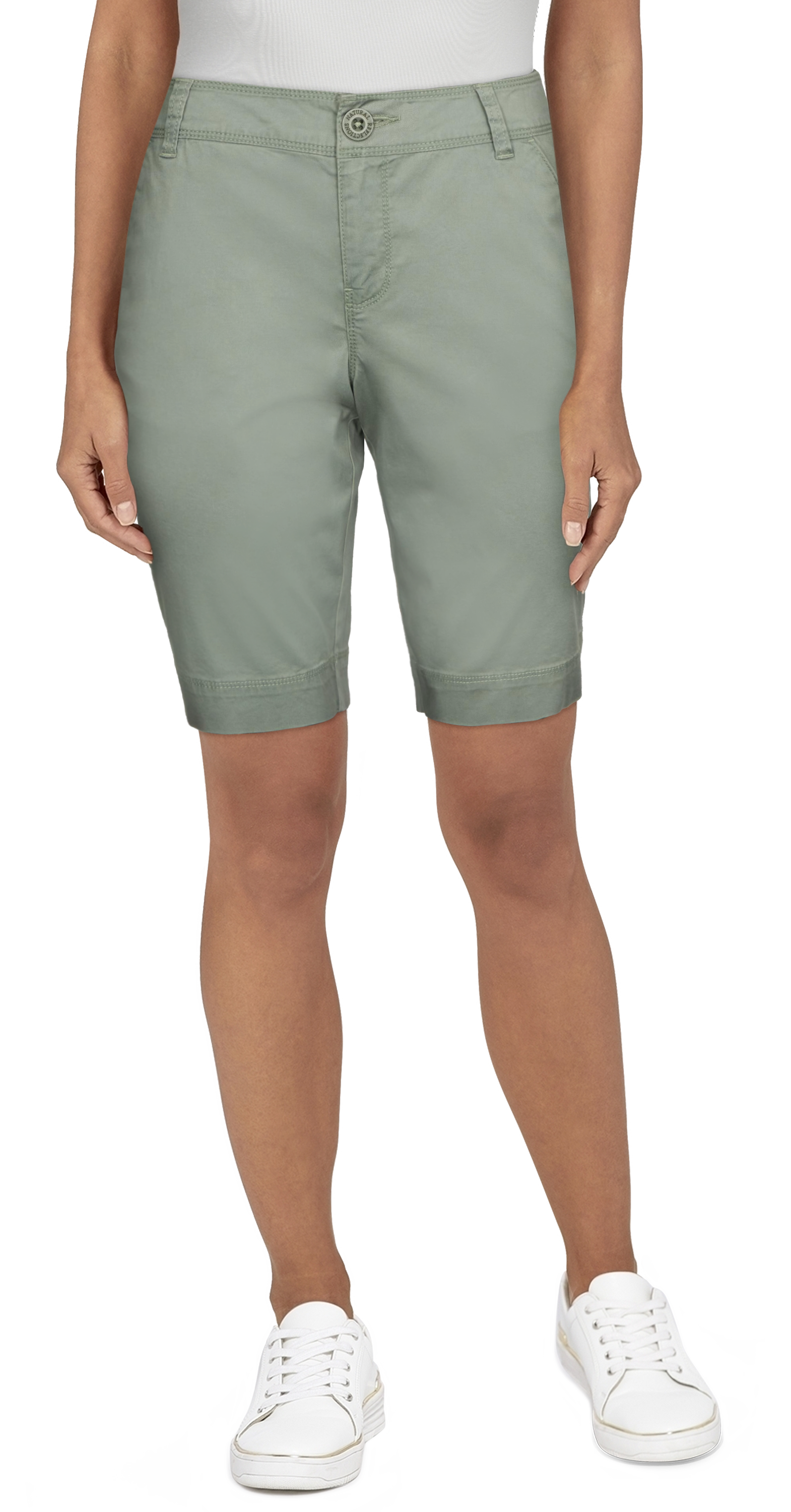 Natural Reflections Spring Valley Bermuda Shorts for Ladies - Lily Pad - 12 - 3455801 - Fishing The Natural Reflections Spring Valley Bermuda Shor sku 3455801