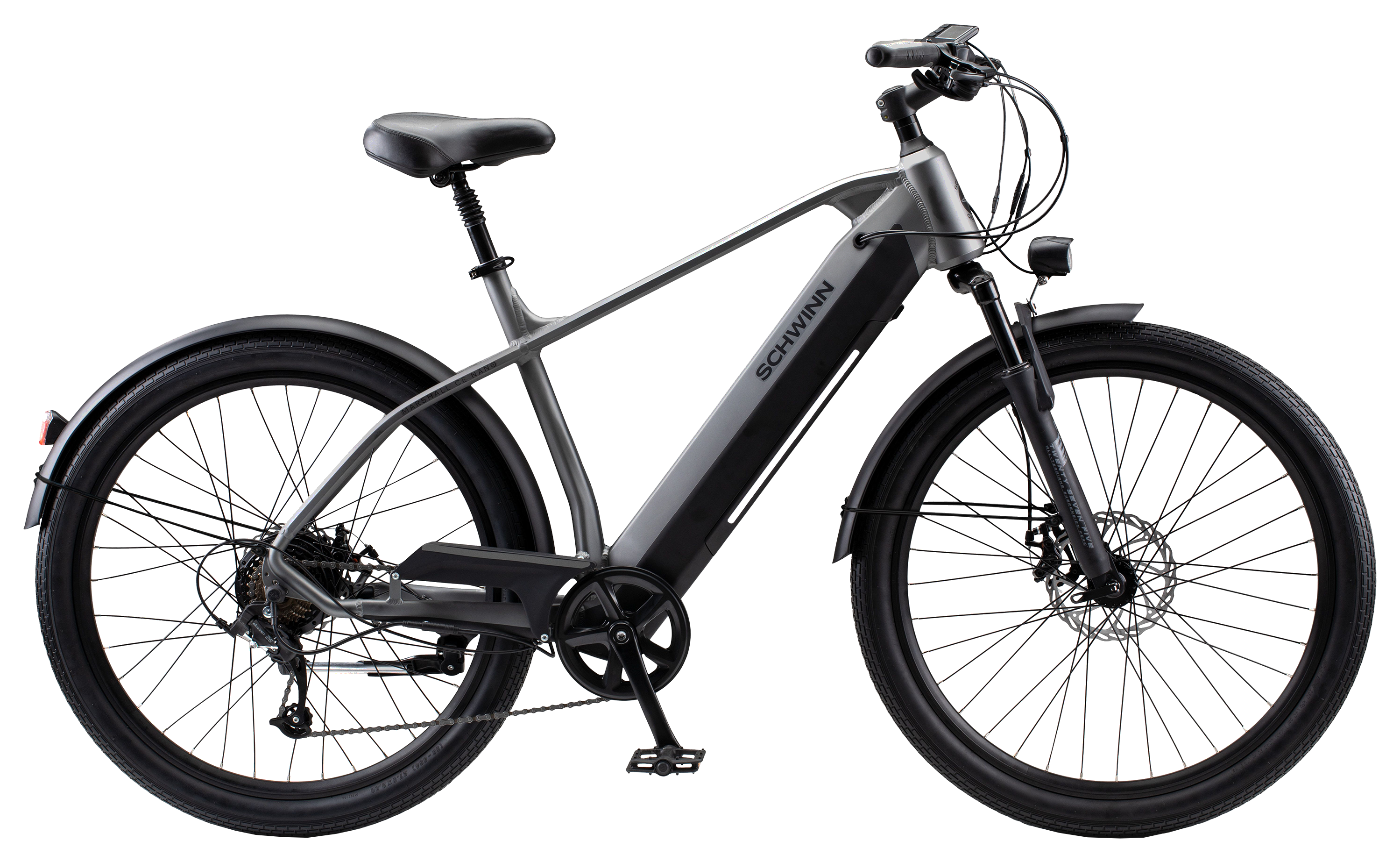 Schwinn Coston CE Hybrid E-Bike - Charcoal - L/XL - 3457201 - Fishing The electric-powered Schwinn Coston CE Hybrid E-Bi sku 3457201