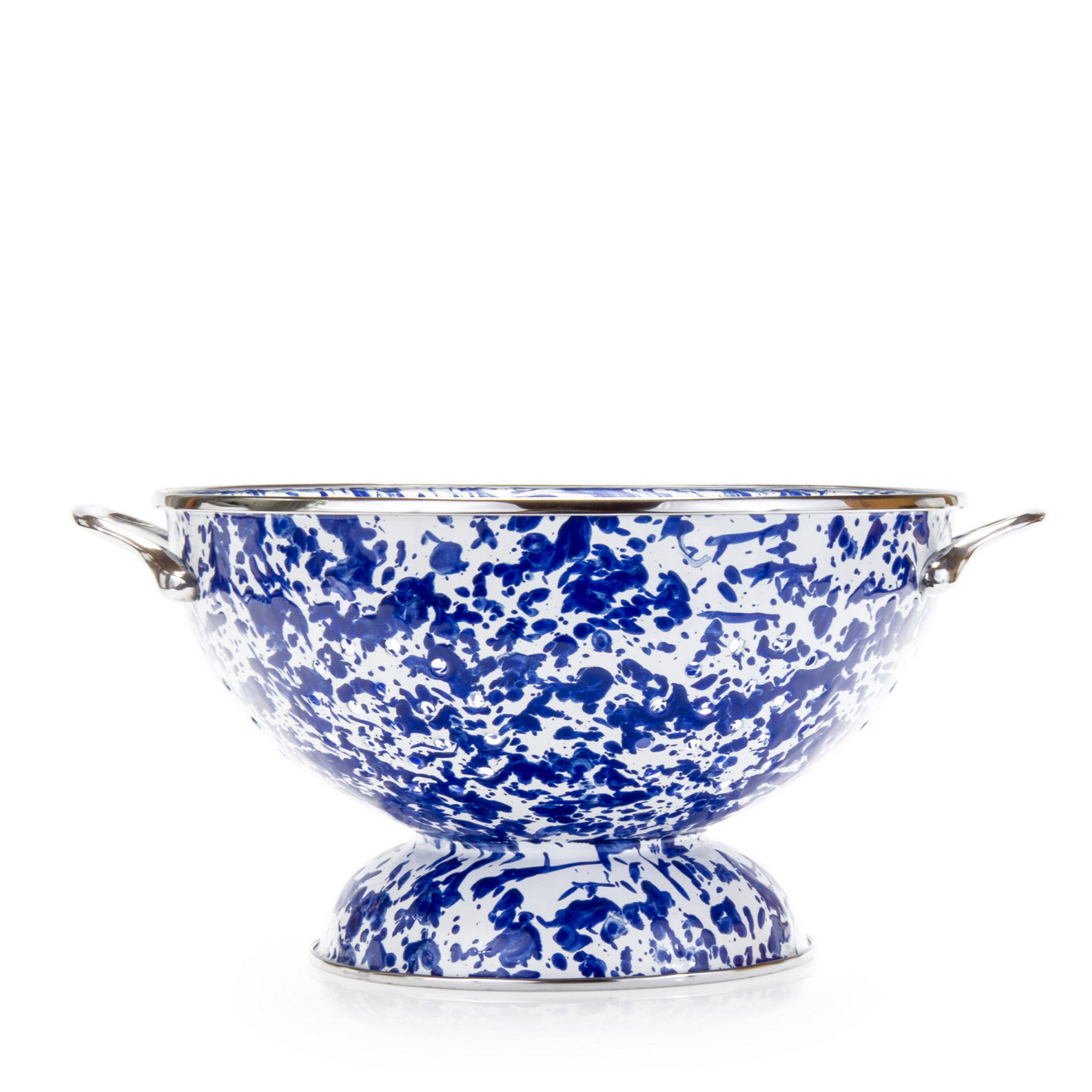 Golden Rabbit Cobalt Swirl Enamelware Colander - 3457689 - Fishing Golden Rabbit Cobalt Swirl Enamelware Colander fus sku 3457689