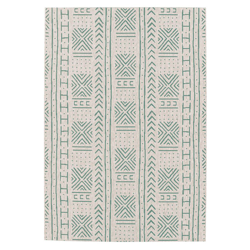 Image of Capel Elsinore Mali Cloth Indoor/Outdoor Rectangle Area Rug - Spa - 3'11″ x 5'6″