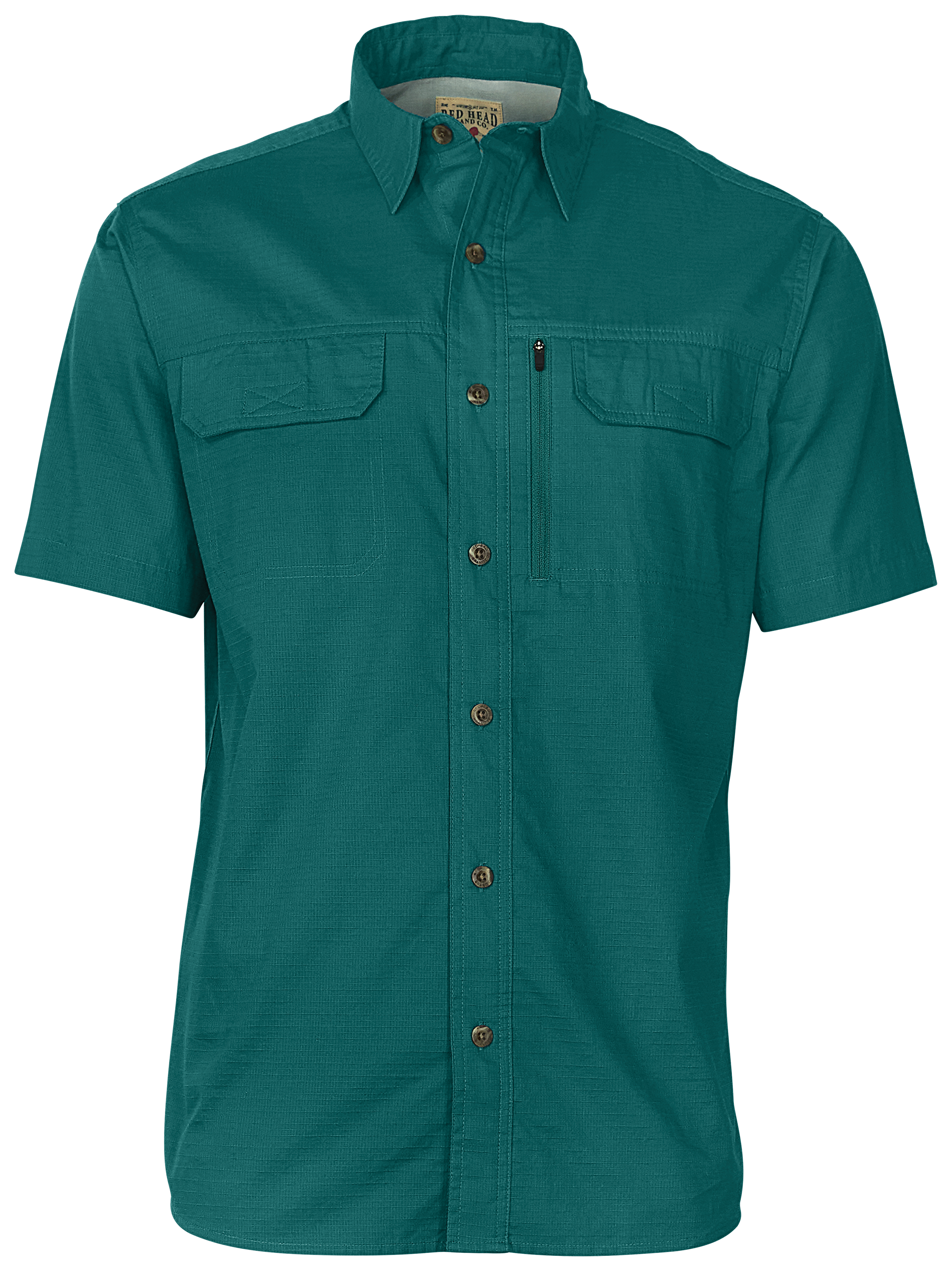 RedHead West Plains Ripstop Short-Sleeve Shirt for Men - Pacific - 3XL - 3460393 - Fishing Tough and ready for anything, our RedHead West Pla sku 3460393