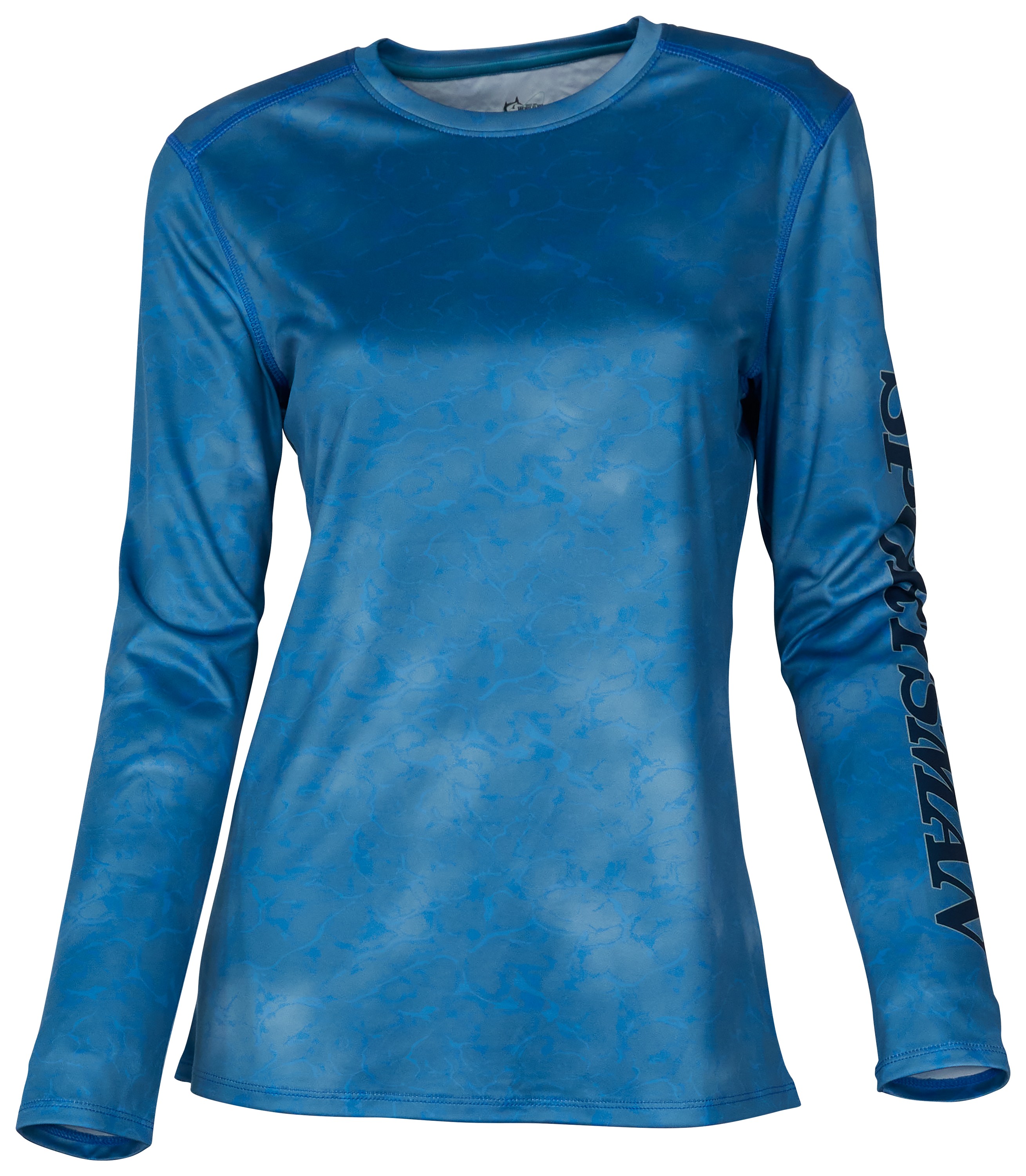 World Wide Sportsman Angler Long-Sleeve Crew-Neck Shirt for Ladies - Navagi - 3462254 - Fishing Land the big oneand look good doing itwhile wearin sku 3462254