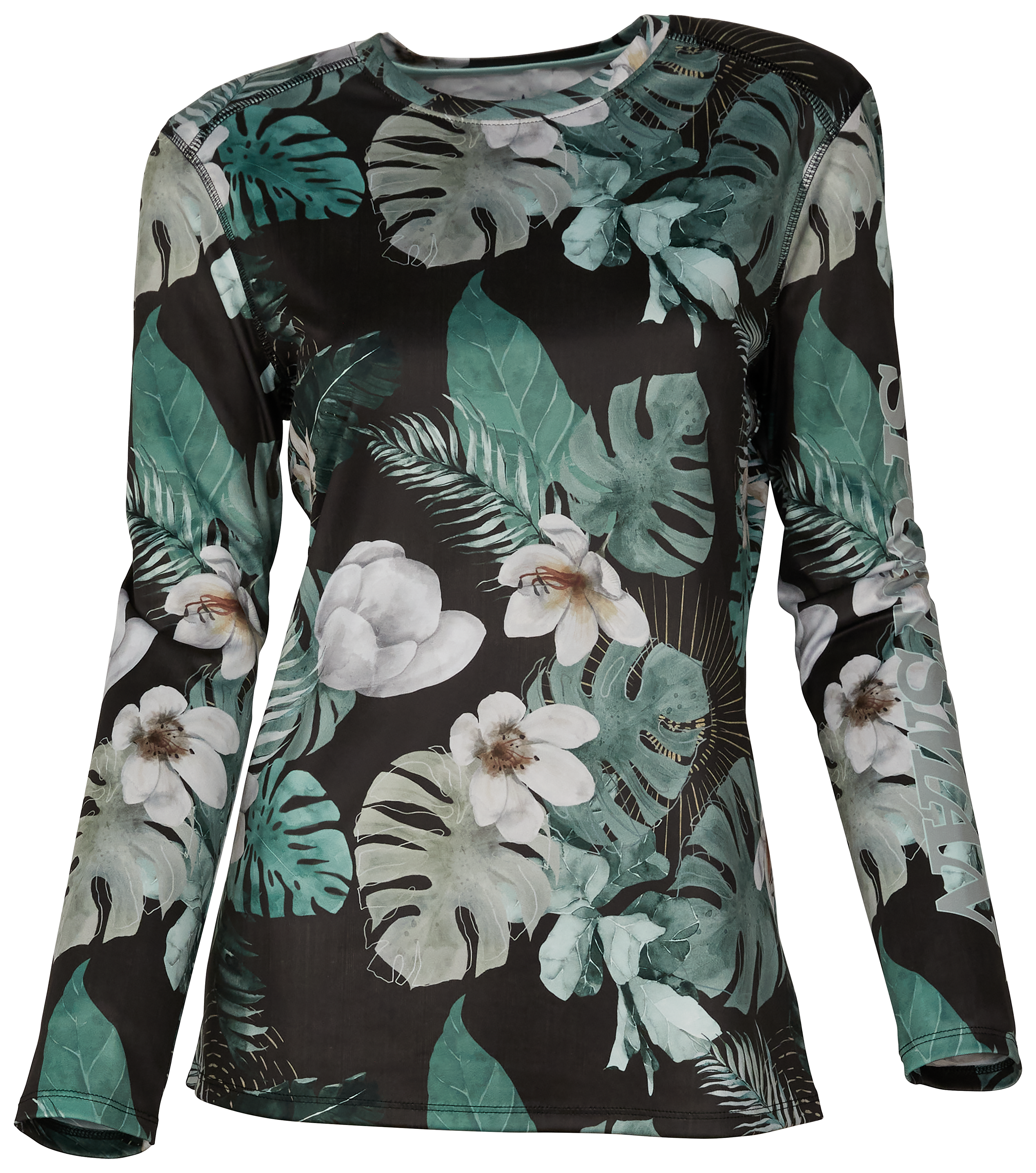 World Wide Sportsman Angler Long-Sleeve Crew-Neck Shirt for Ladies - Black  - 3462278 - Fishing Land the big oneand look good doing itwhile wearin sku 3462278