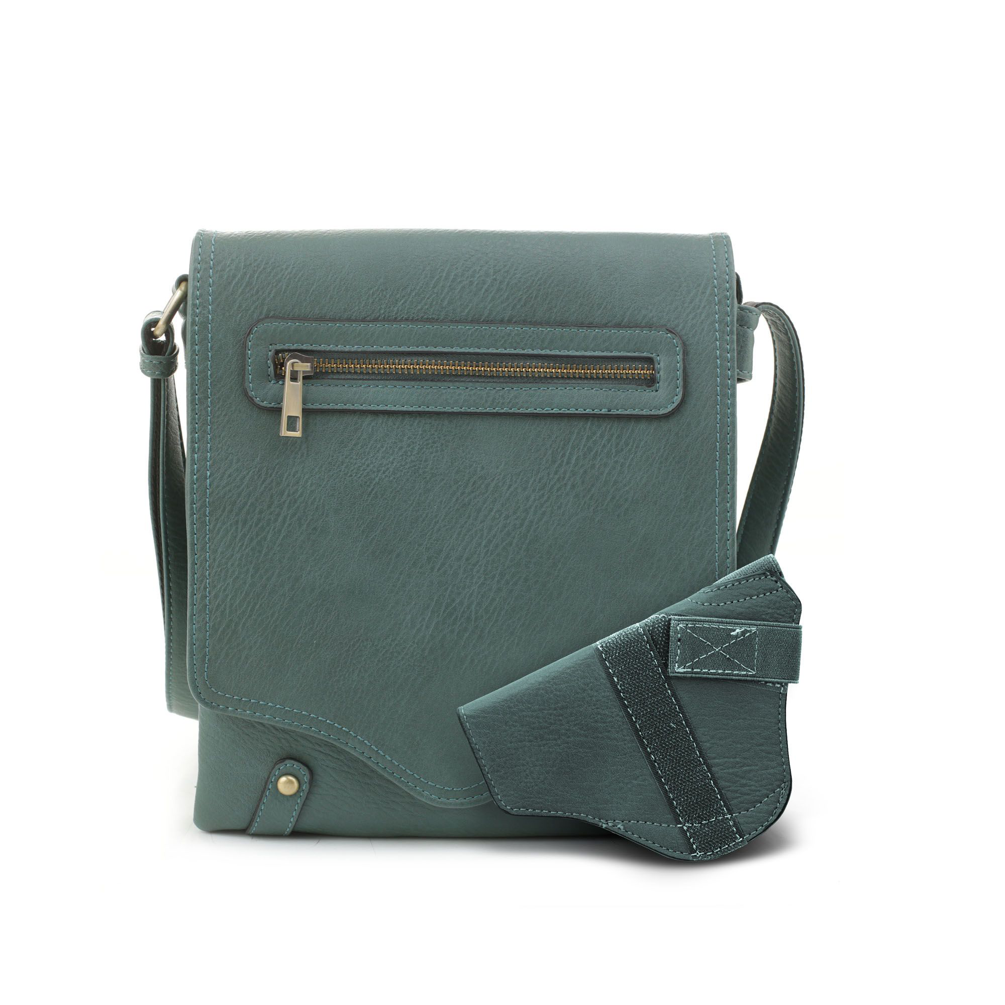 Jessie &James Handbags Nora Concealed Carry Lock and Key Crossbody - Dark Turquoise - Jessie & James Handbags