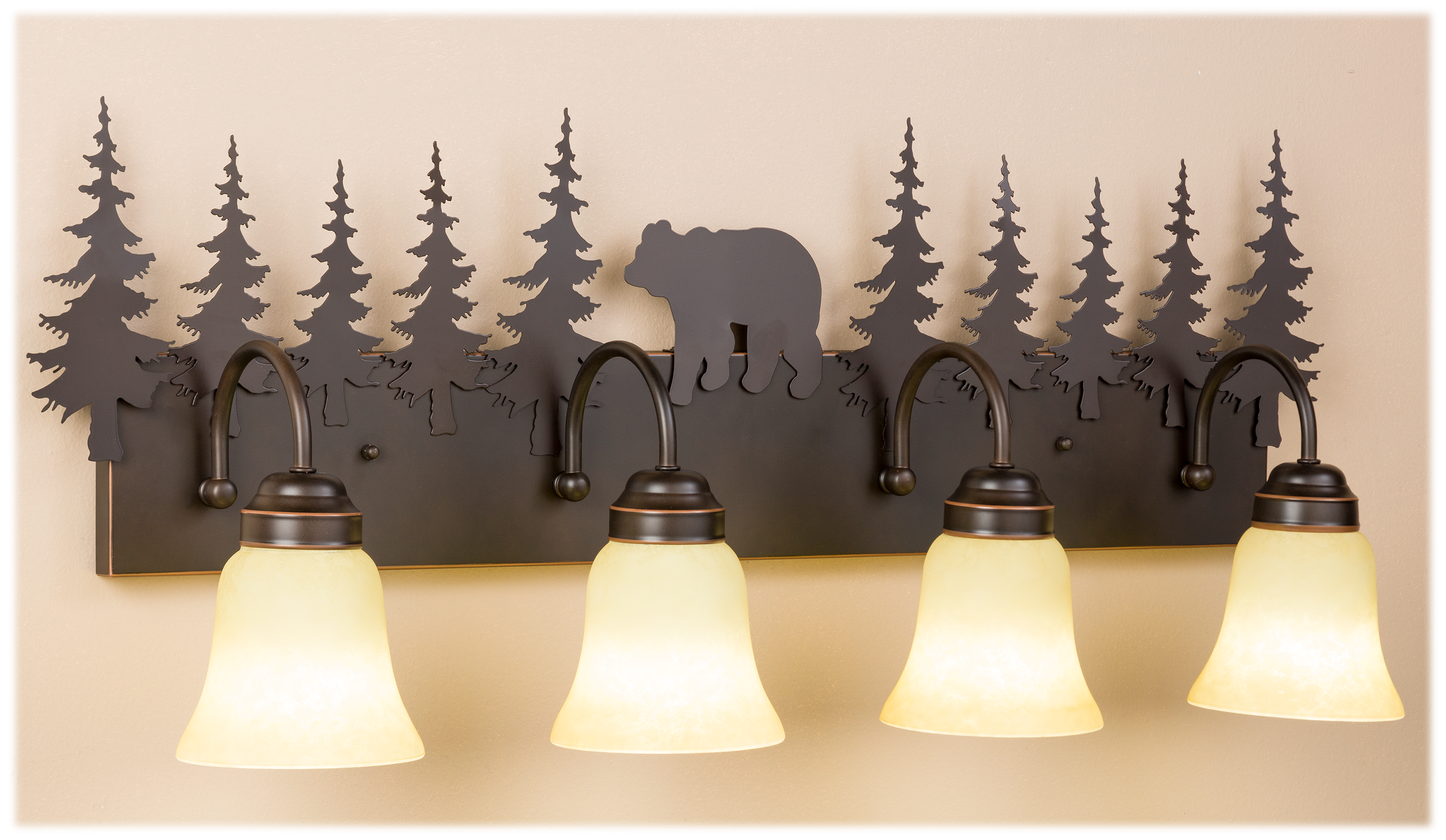 Vaxcel Lighting Bozeman Vanity Light - 4L - 3463512 - Fishing Vanity sku 3463512